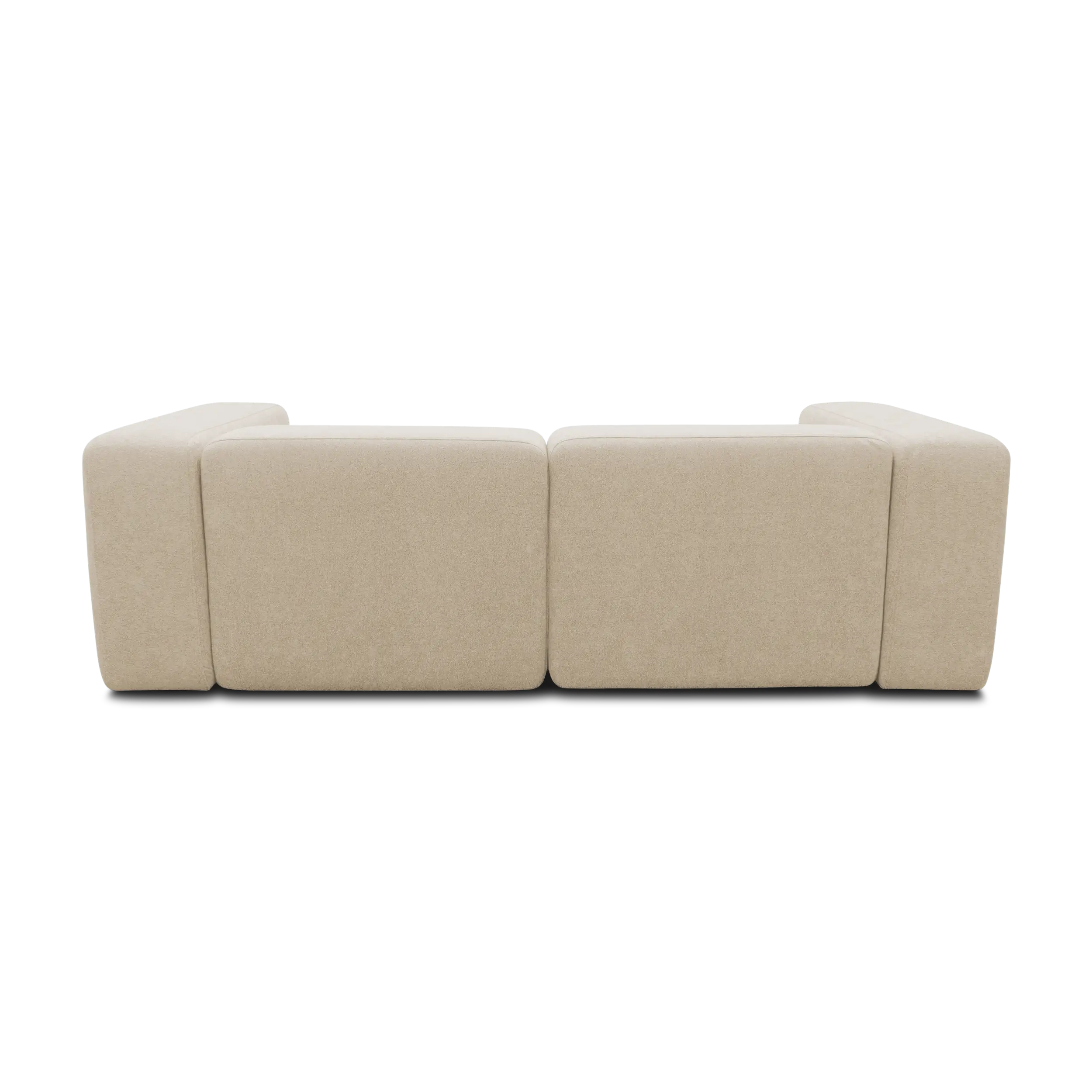 Ecksofa klein, Longchair links, Beige