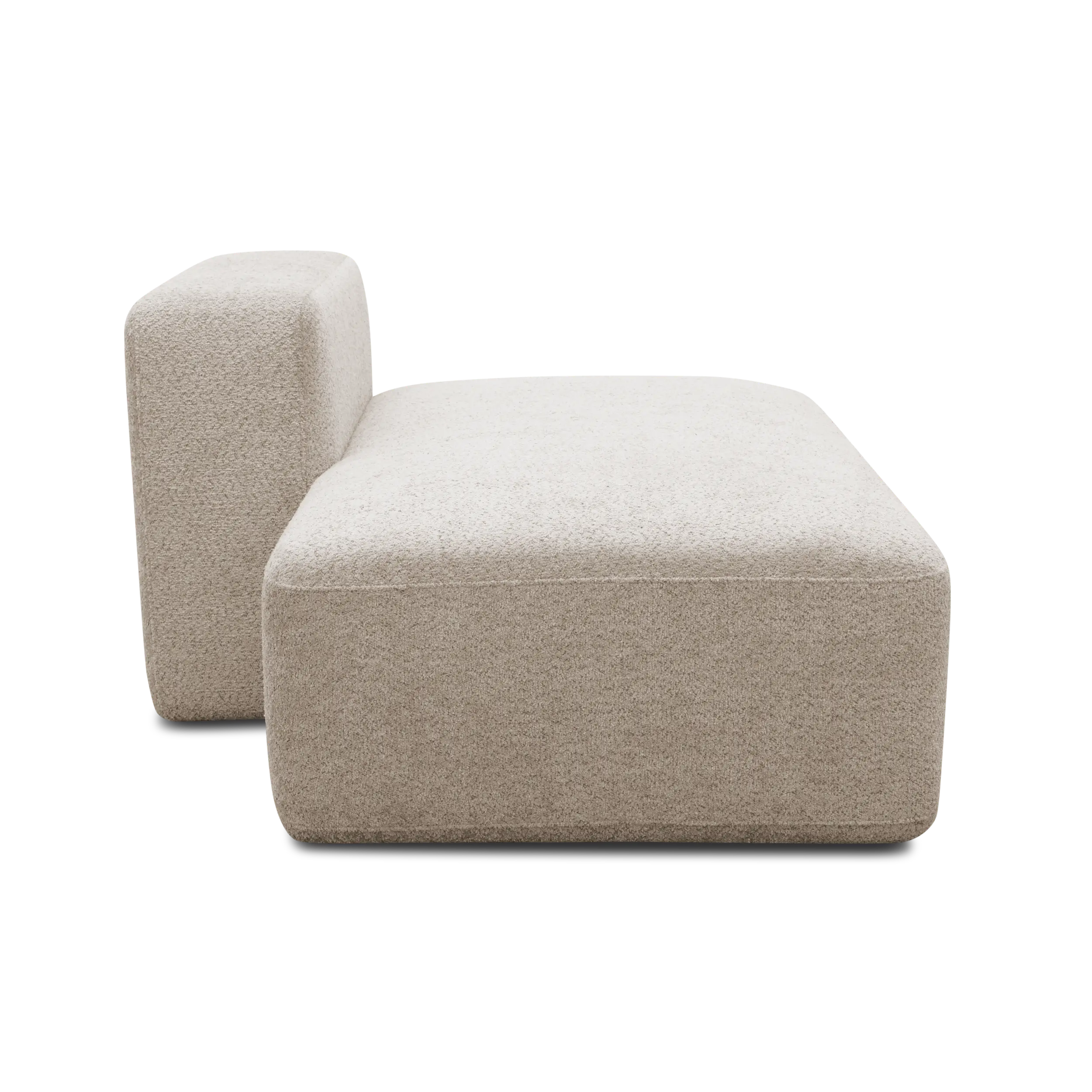 Ottomane-Modul links, Beige