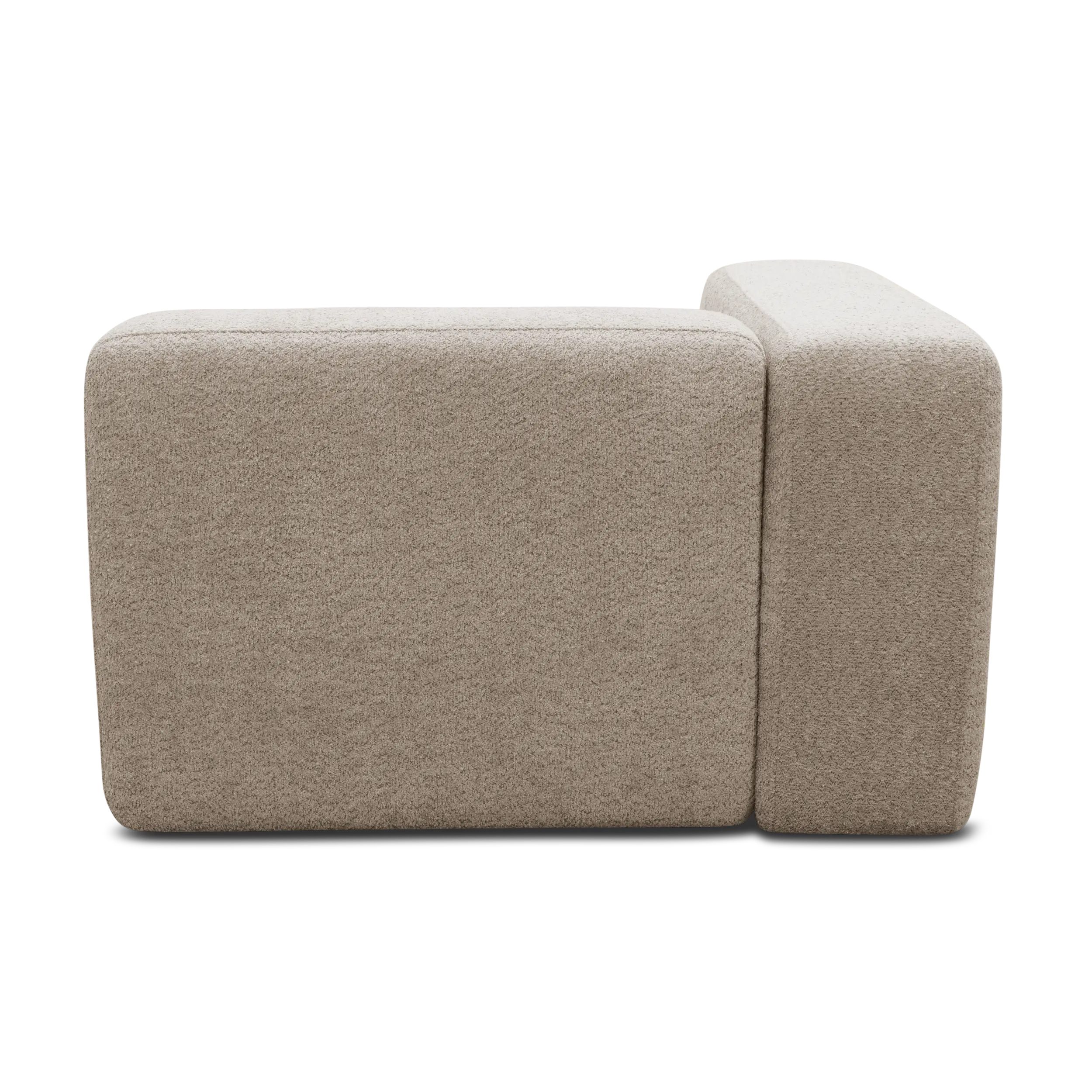 Longchair-Modul links, Beige