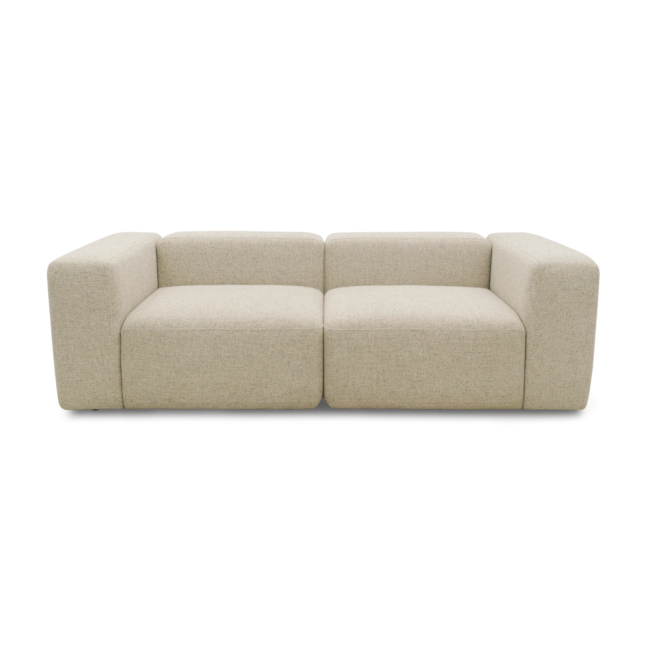 2-Sitzer Sofa, Beige-Petrol