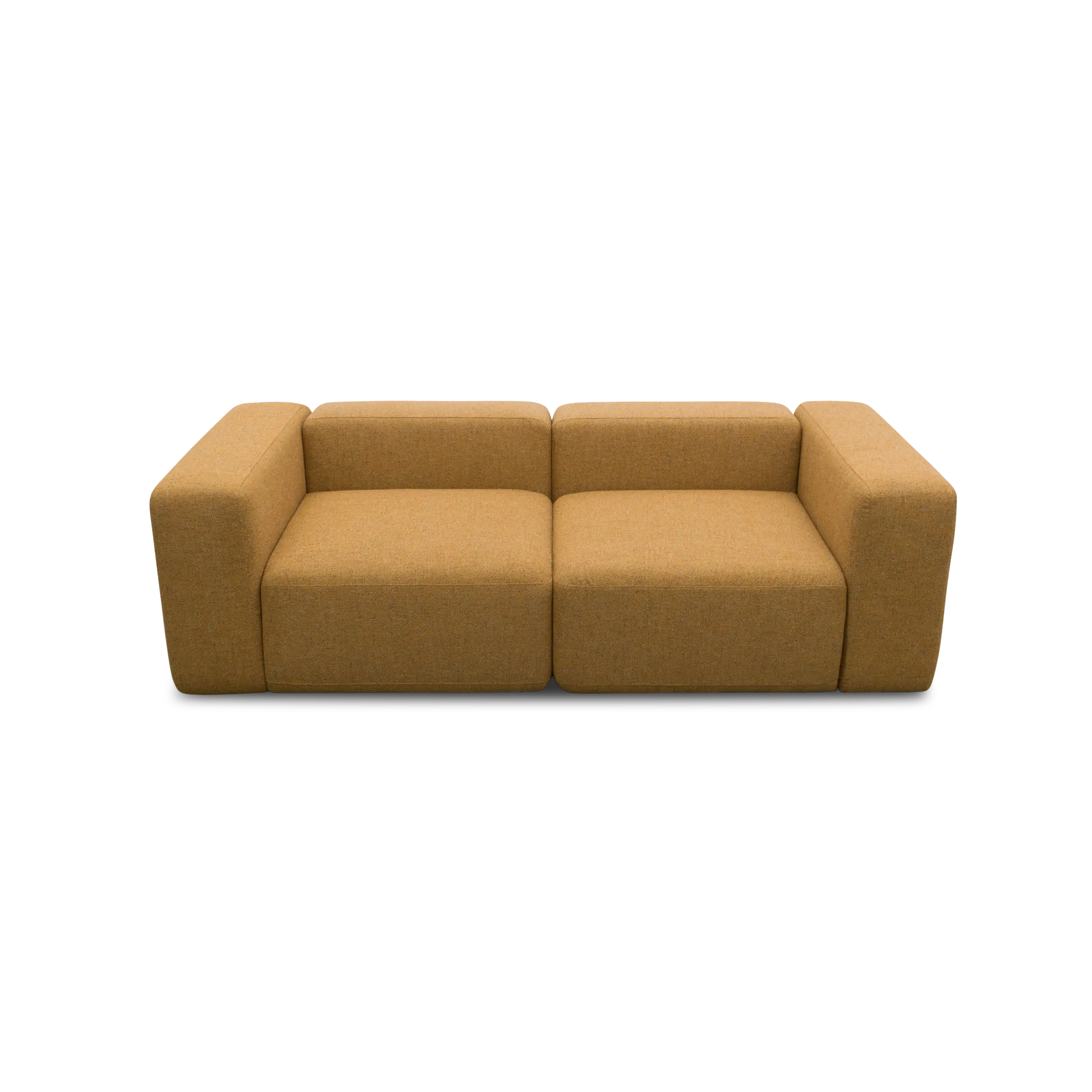 2-Sitzer Sofa, Curry-Meliert