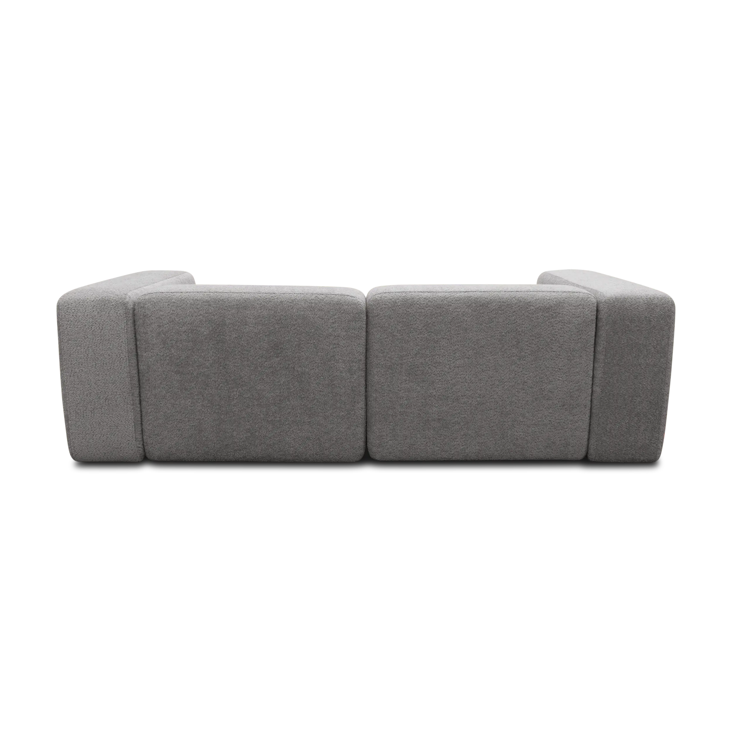 Ecksofa klein, Longchair links, Grau