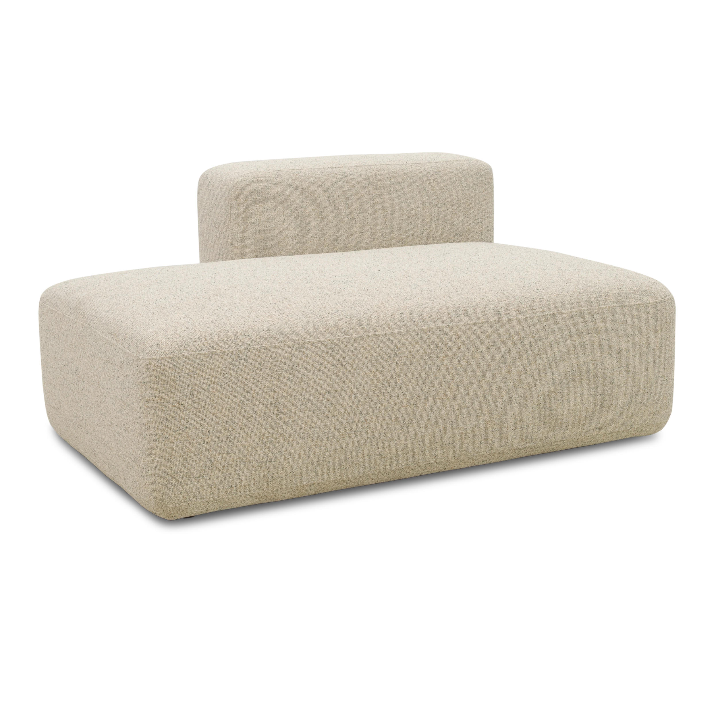 Wechselbezug für Ottomane-Modul links, Beige-Petrol
