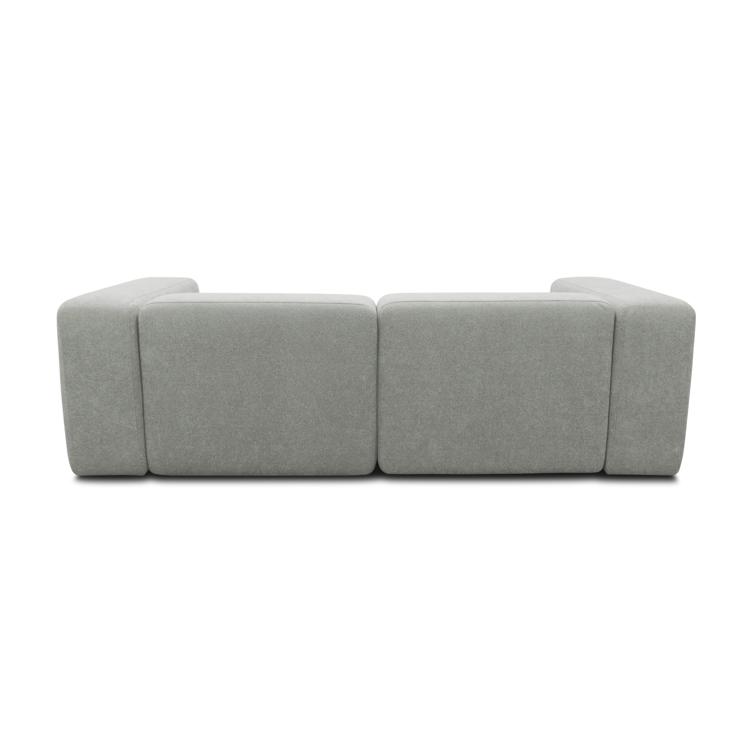 Ecksofa klein, Longchair links, Platin