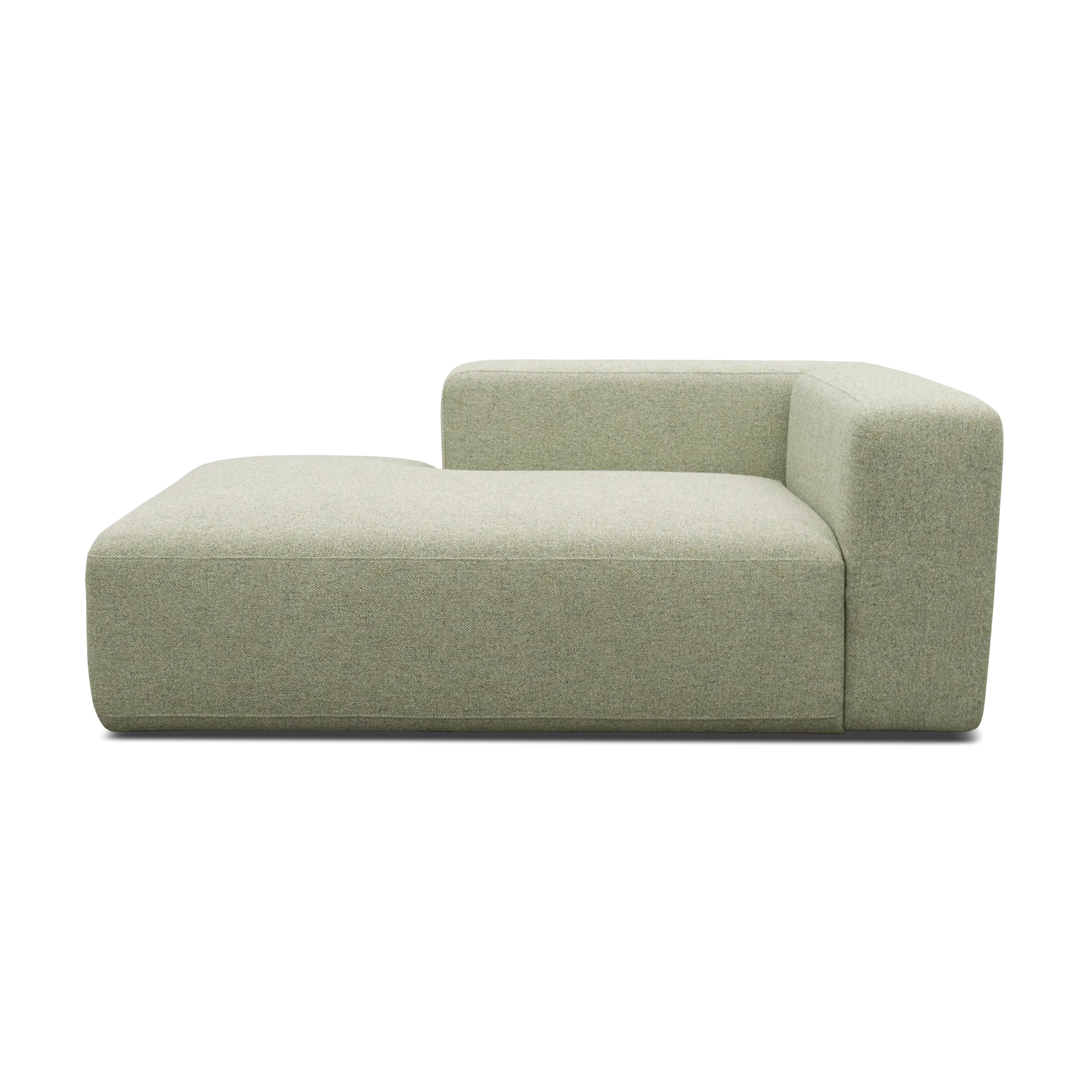 Longchair-Modul links, Creme-Grün