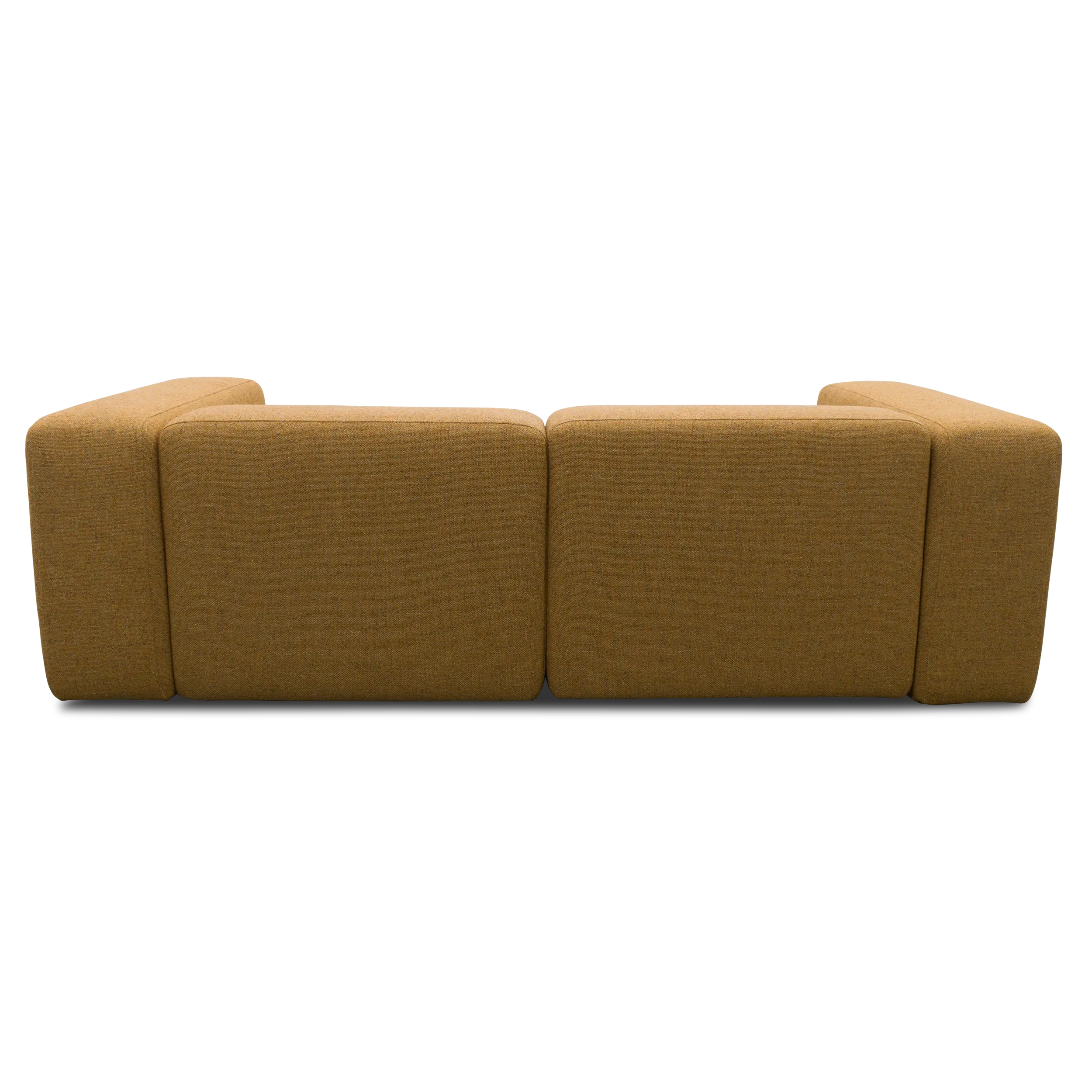 Modulsofa Vario, Ecksofa klein, Longchair links, Curry-Meliert