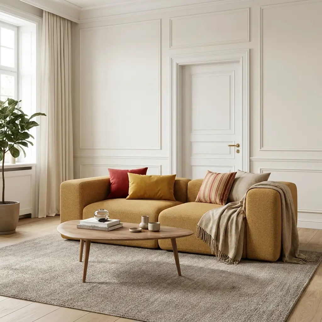 2-Sitzer Sofa, haustierfreundlich, Curry-Meliert