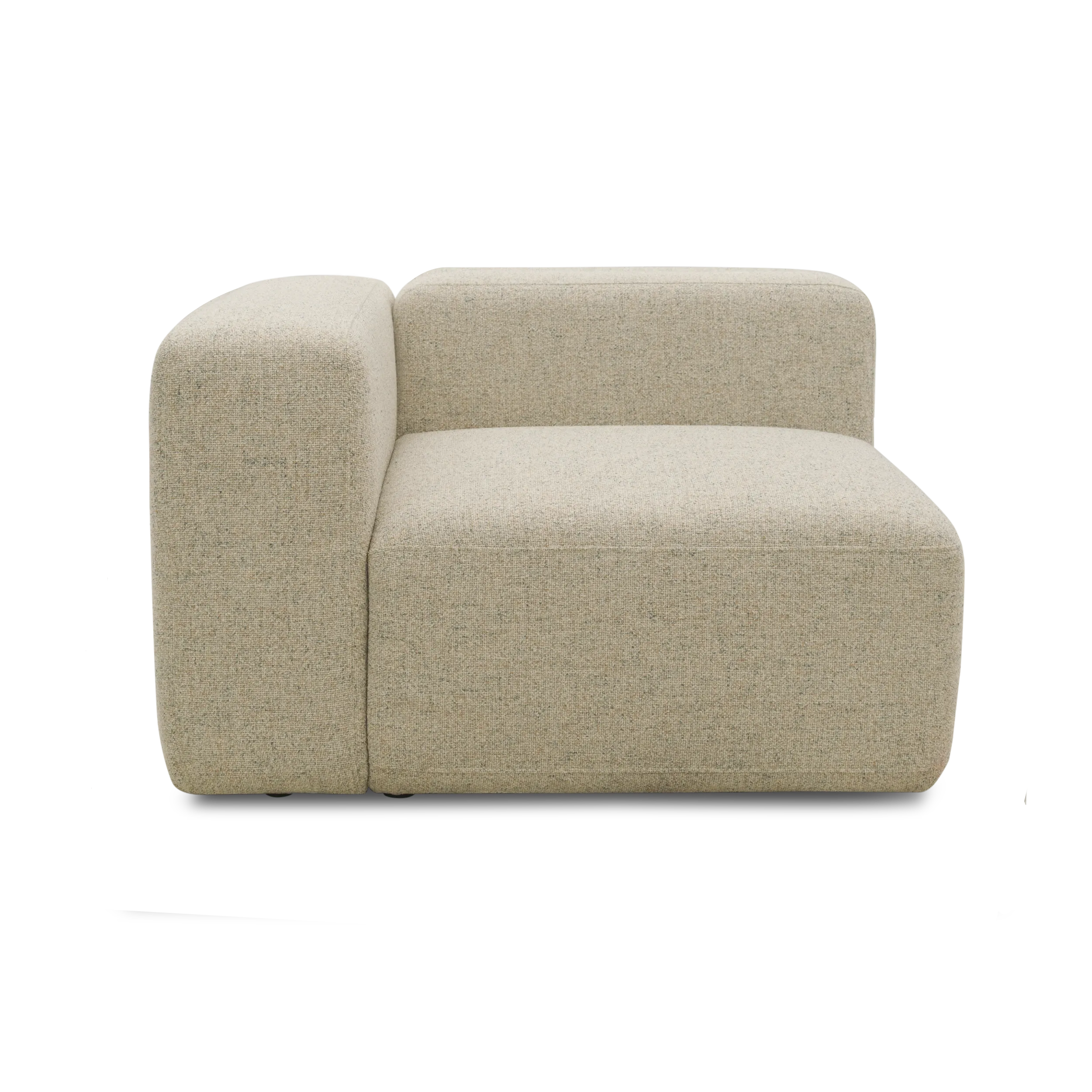 Eck-Modul, Armlehne links, Beige-Petrol