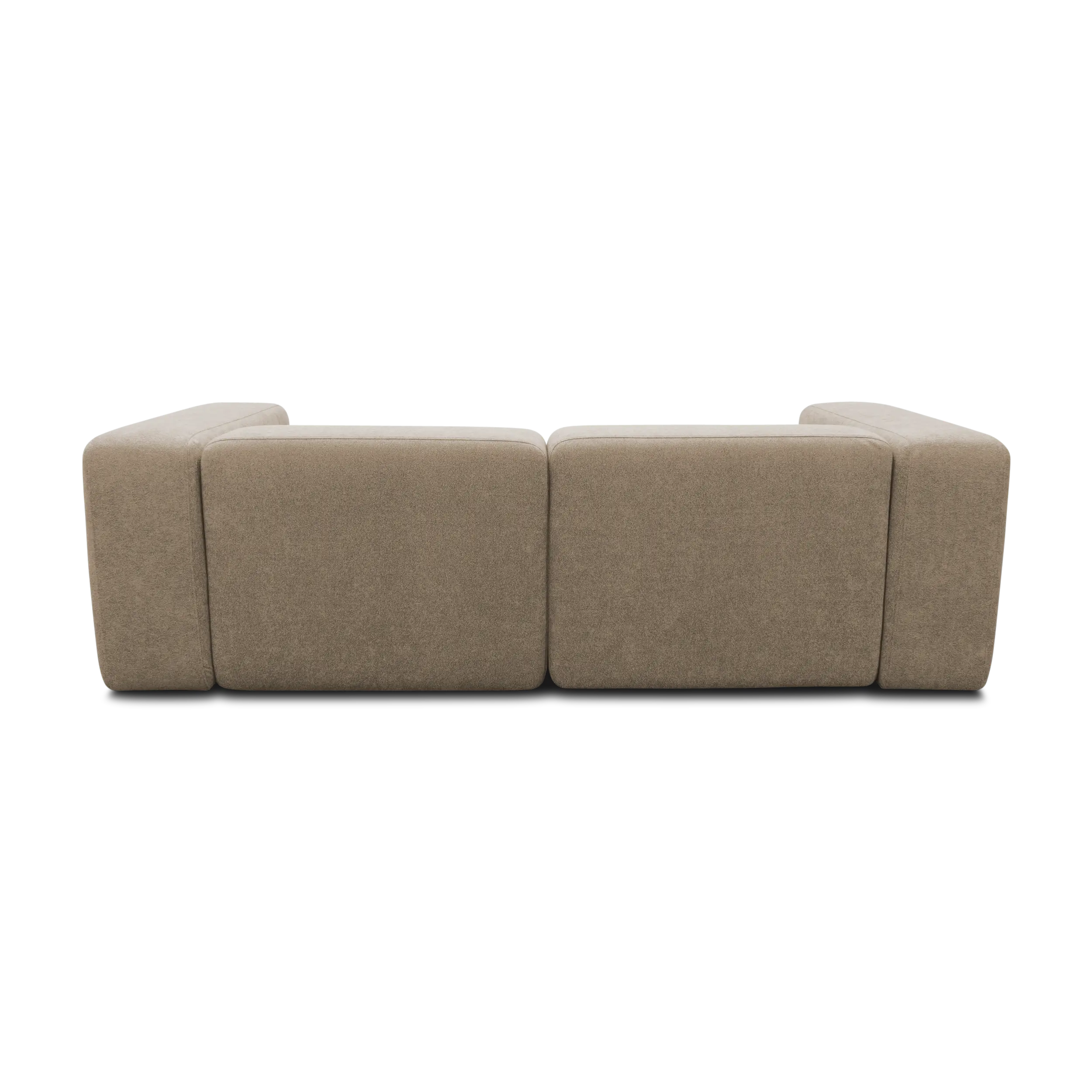 Ecksofa klein, Longchair links, Taupe