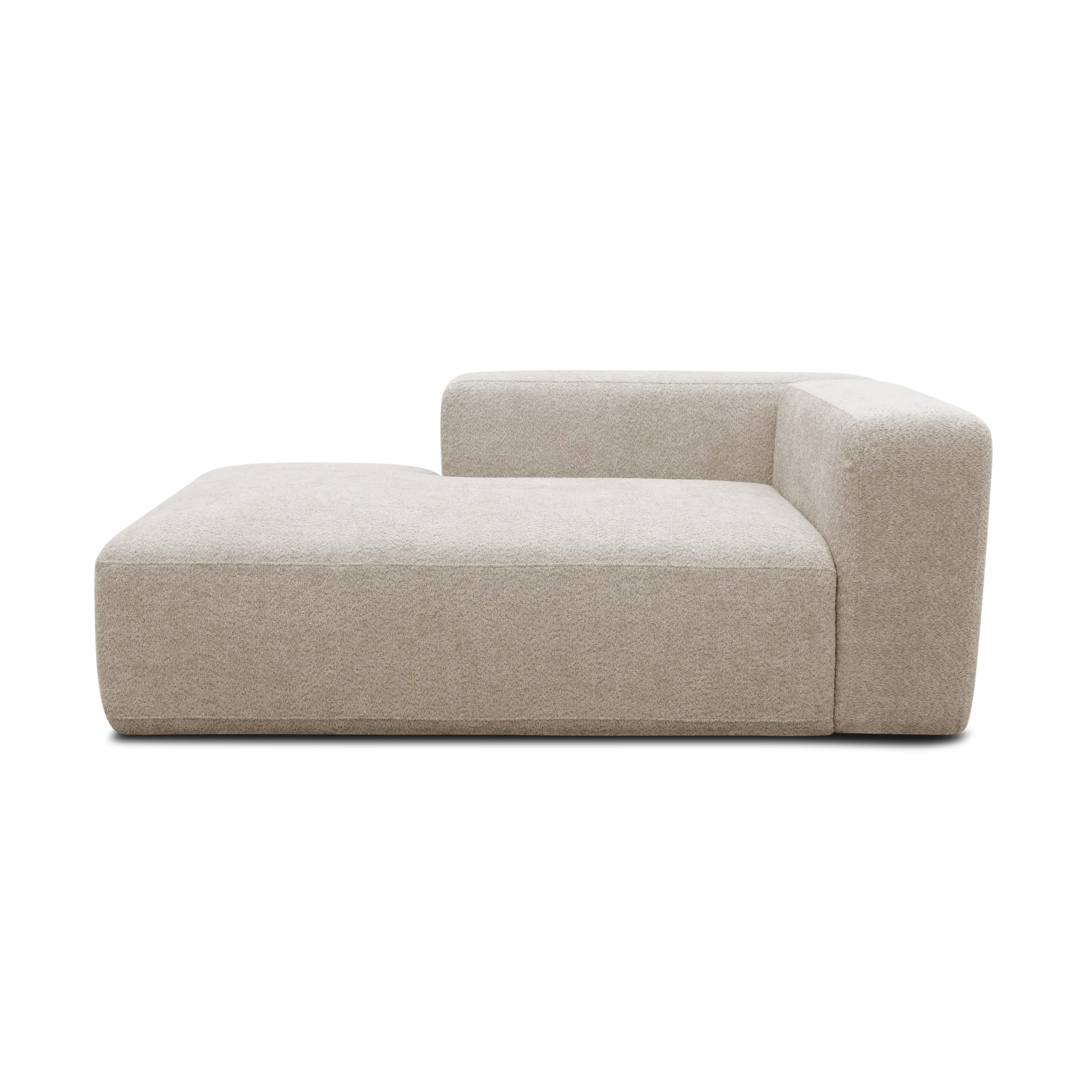 Longchair-Modul links, Beige