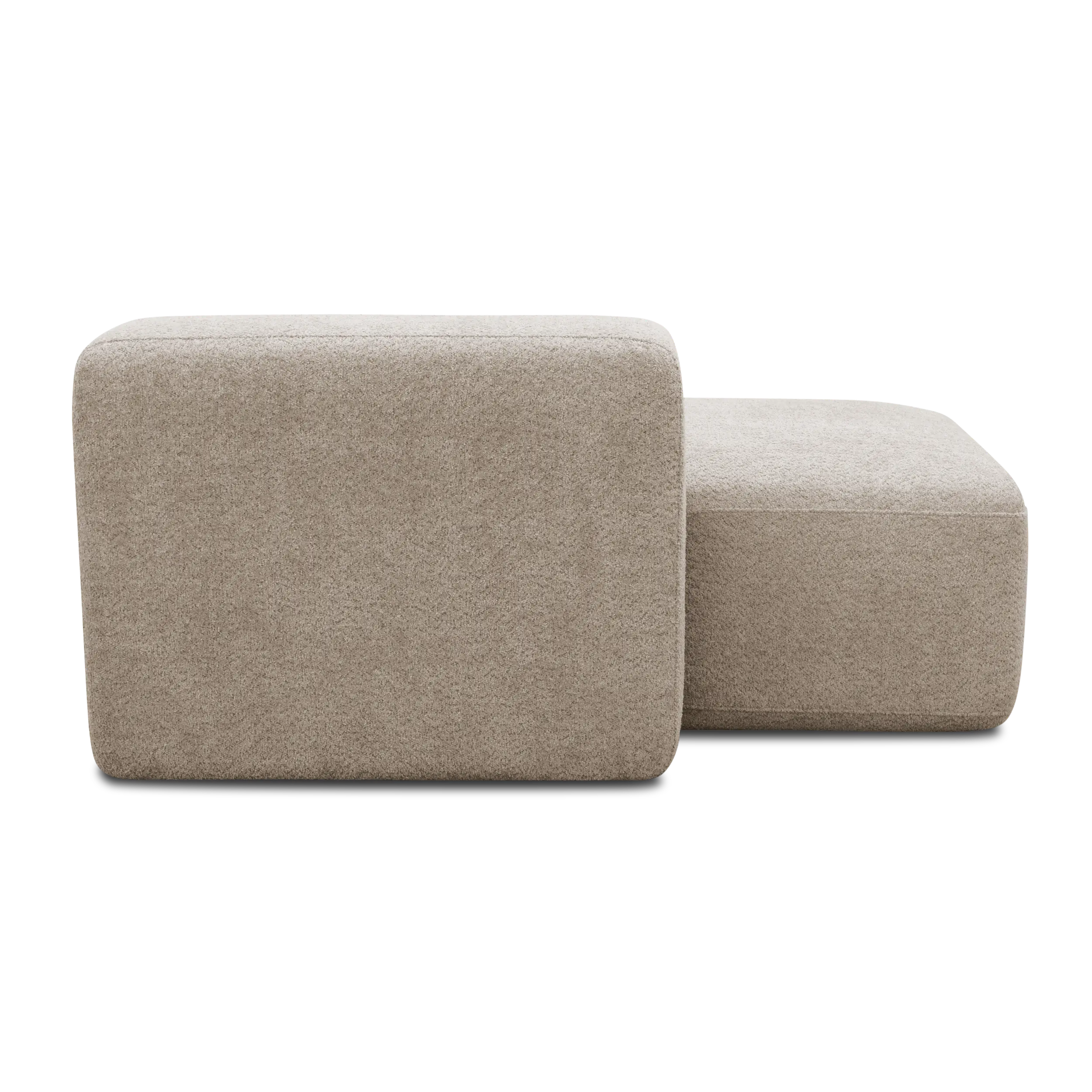 Ottomane-Modul links, Beige