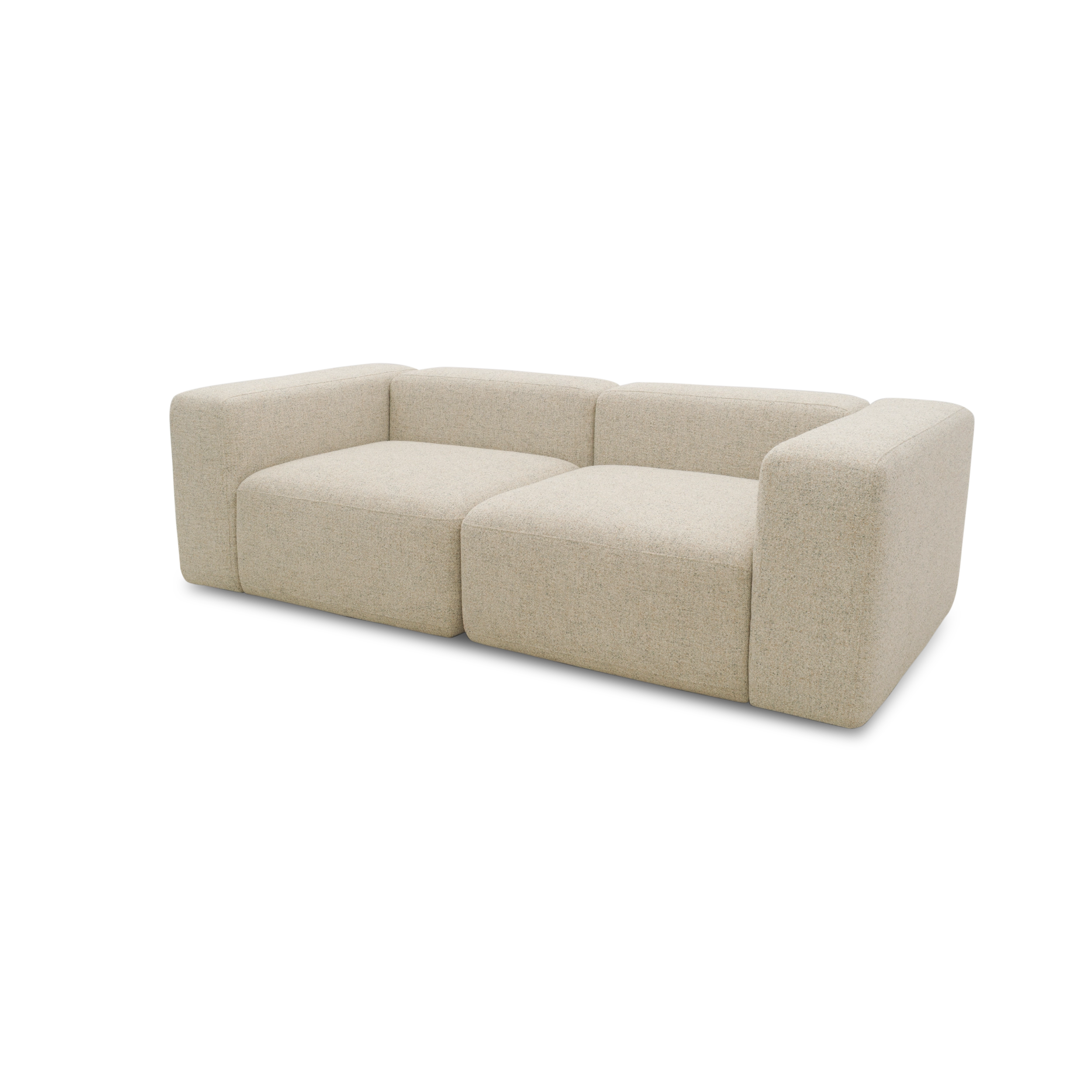 2-Sitzer Sofa, Beige-Petrol