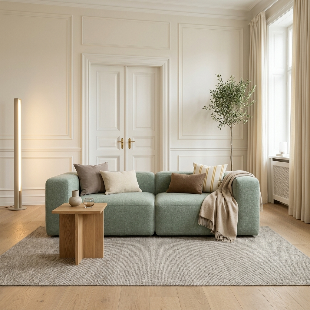 2-Sitzer Sofa, Eukalyptus