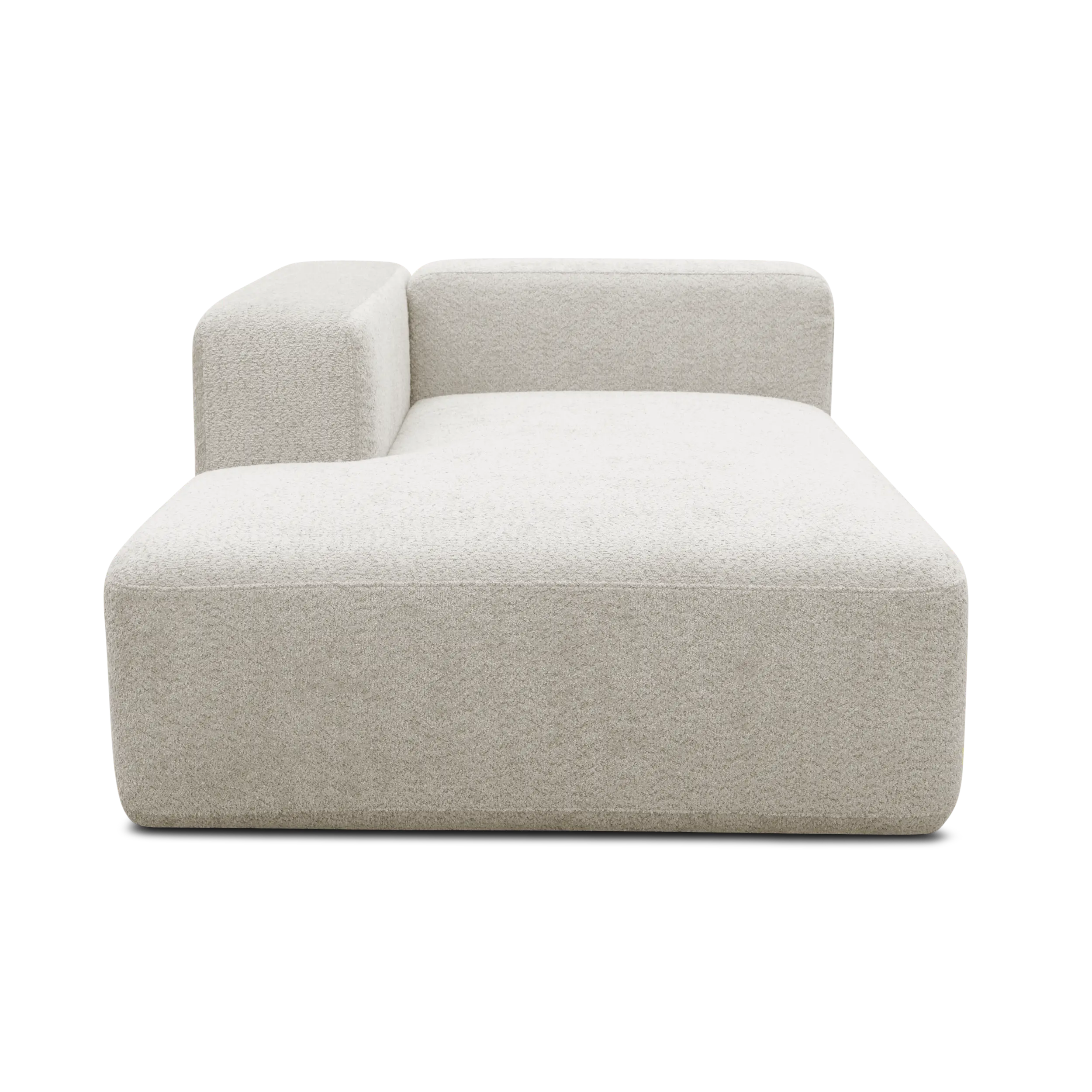 Longchair-Modul links, Creme