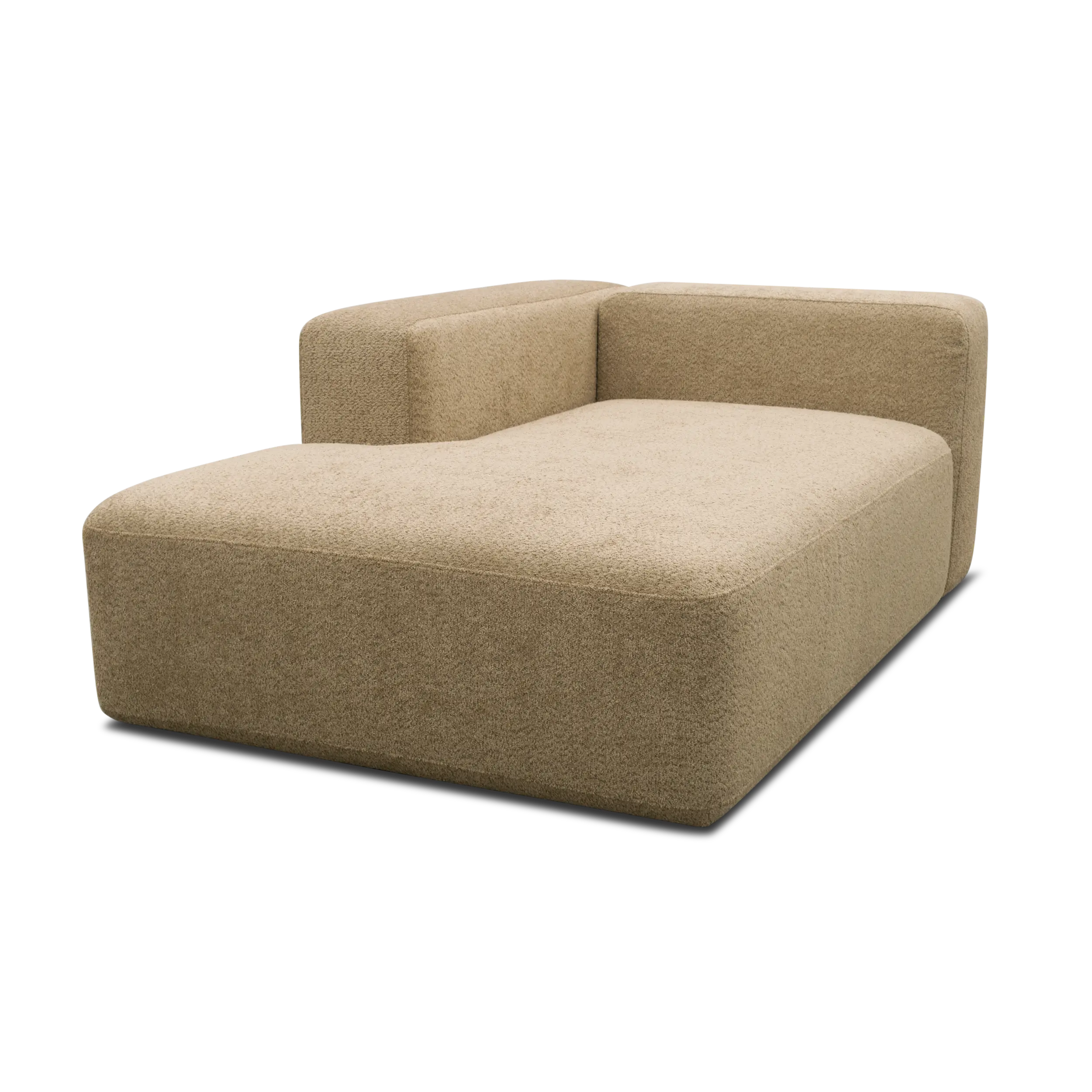 Longchair-Modul links, Taupe