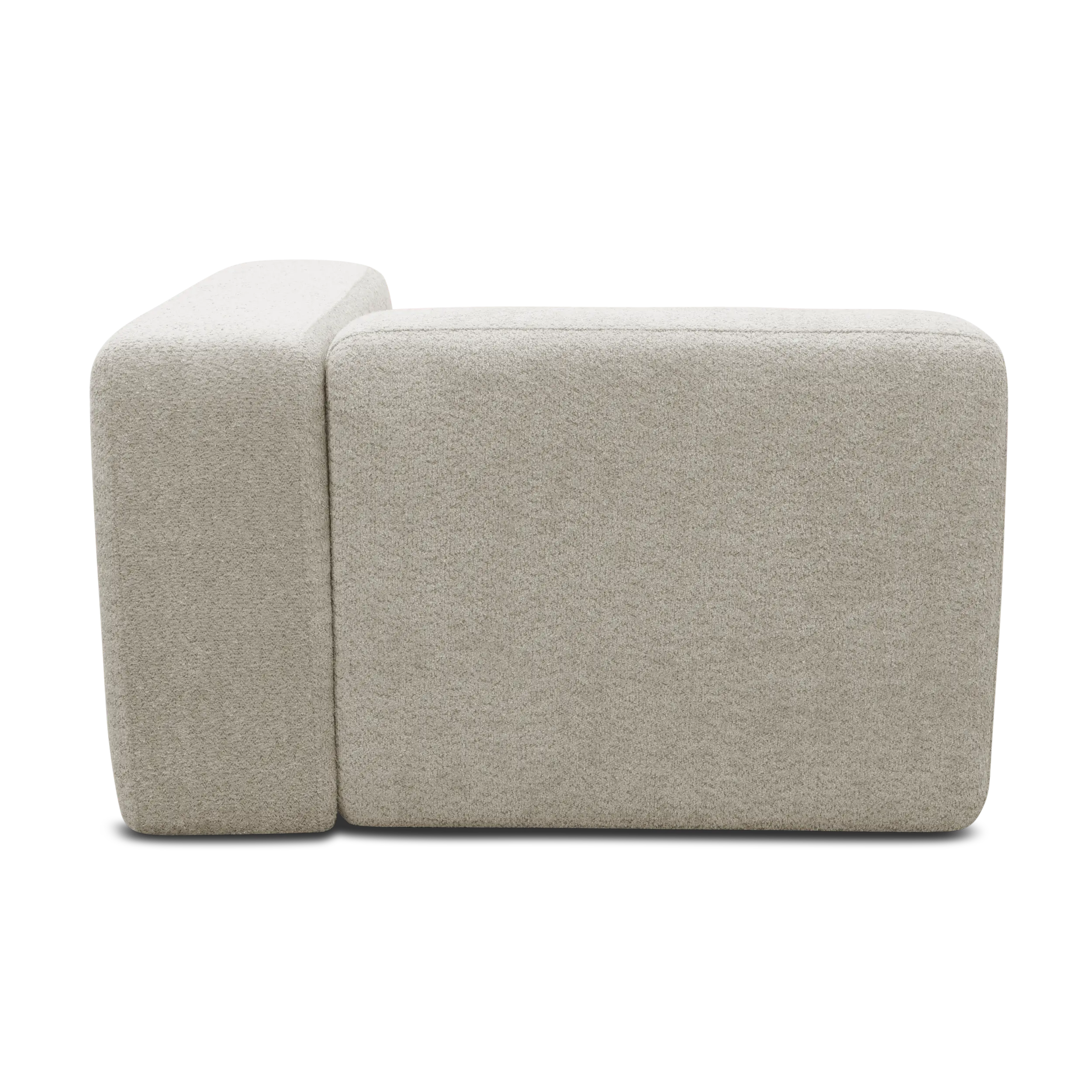Longchair-Modul rechts, Creme