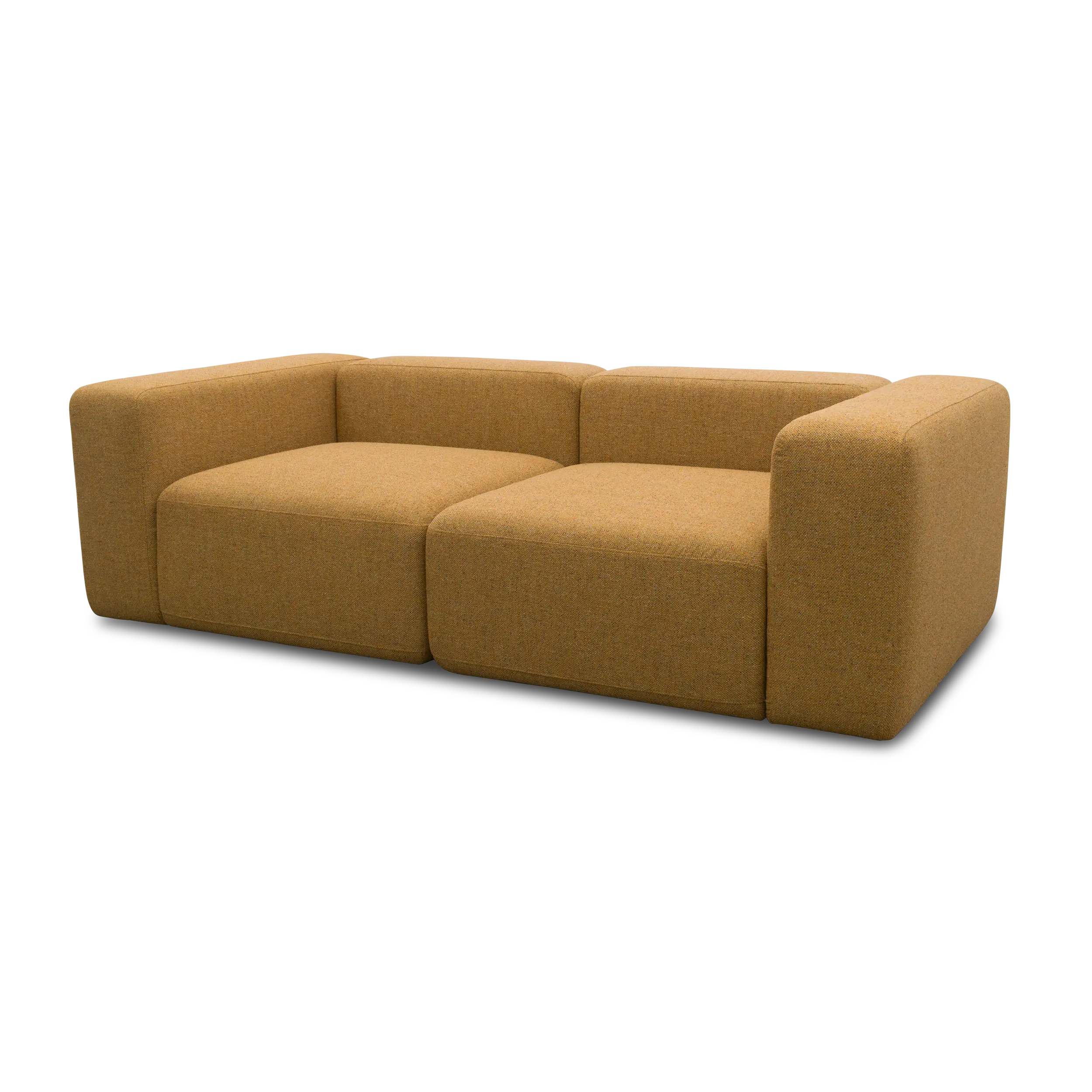 2-Sitzer Sofa, Curry-Meliert