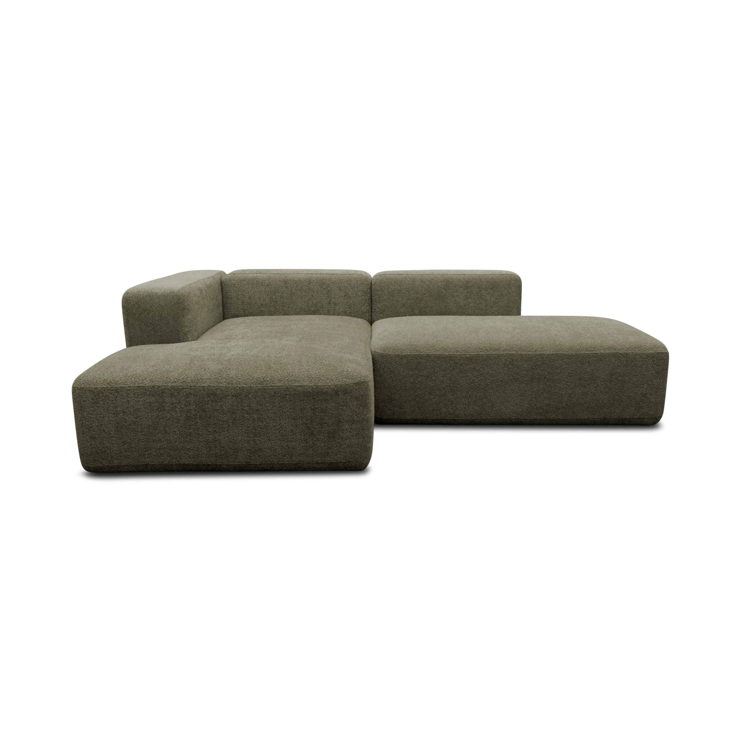 Ecksofa klein, offen, Grün