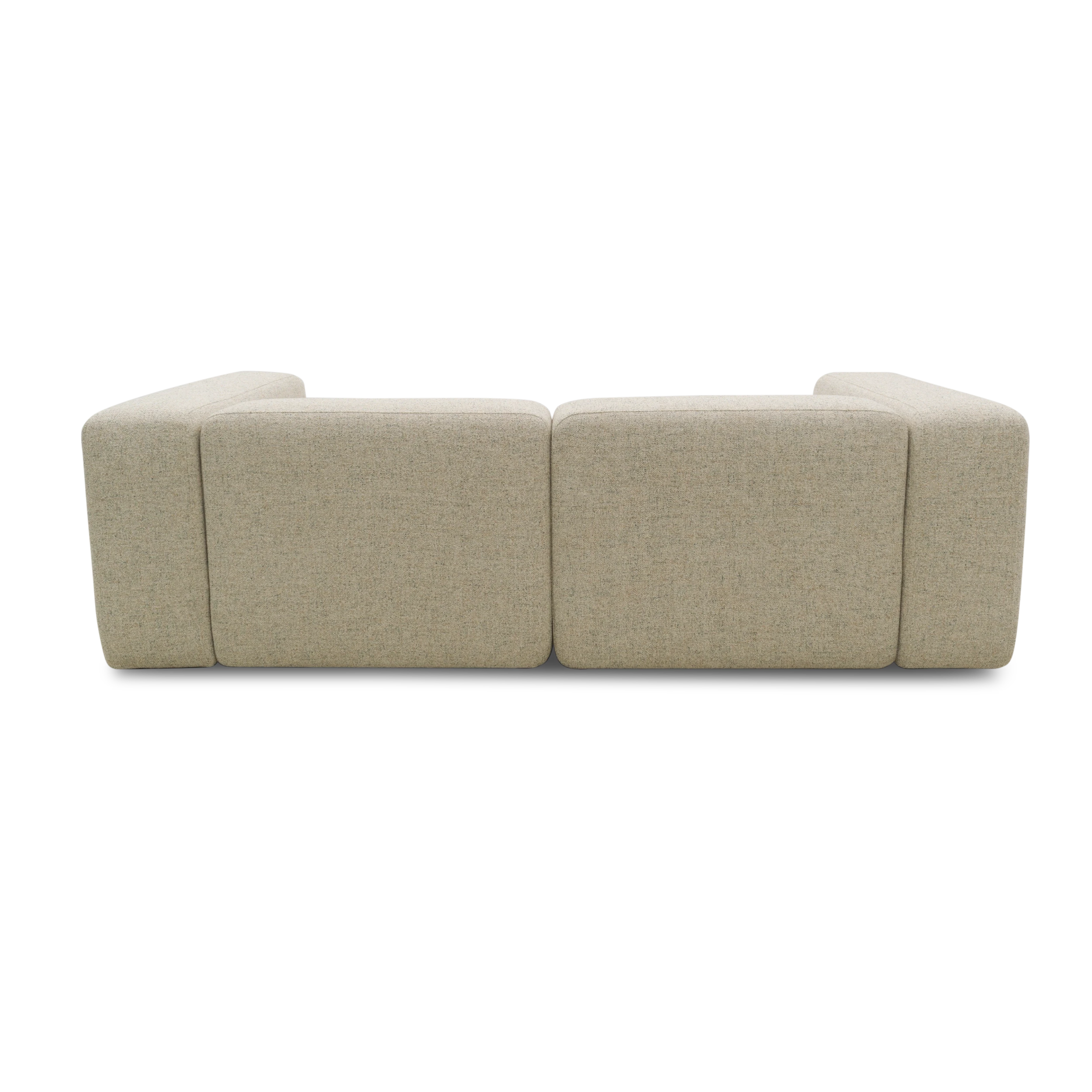 2-Sitzer Sofa, Beige-Petrol
