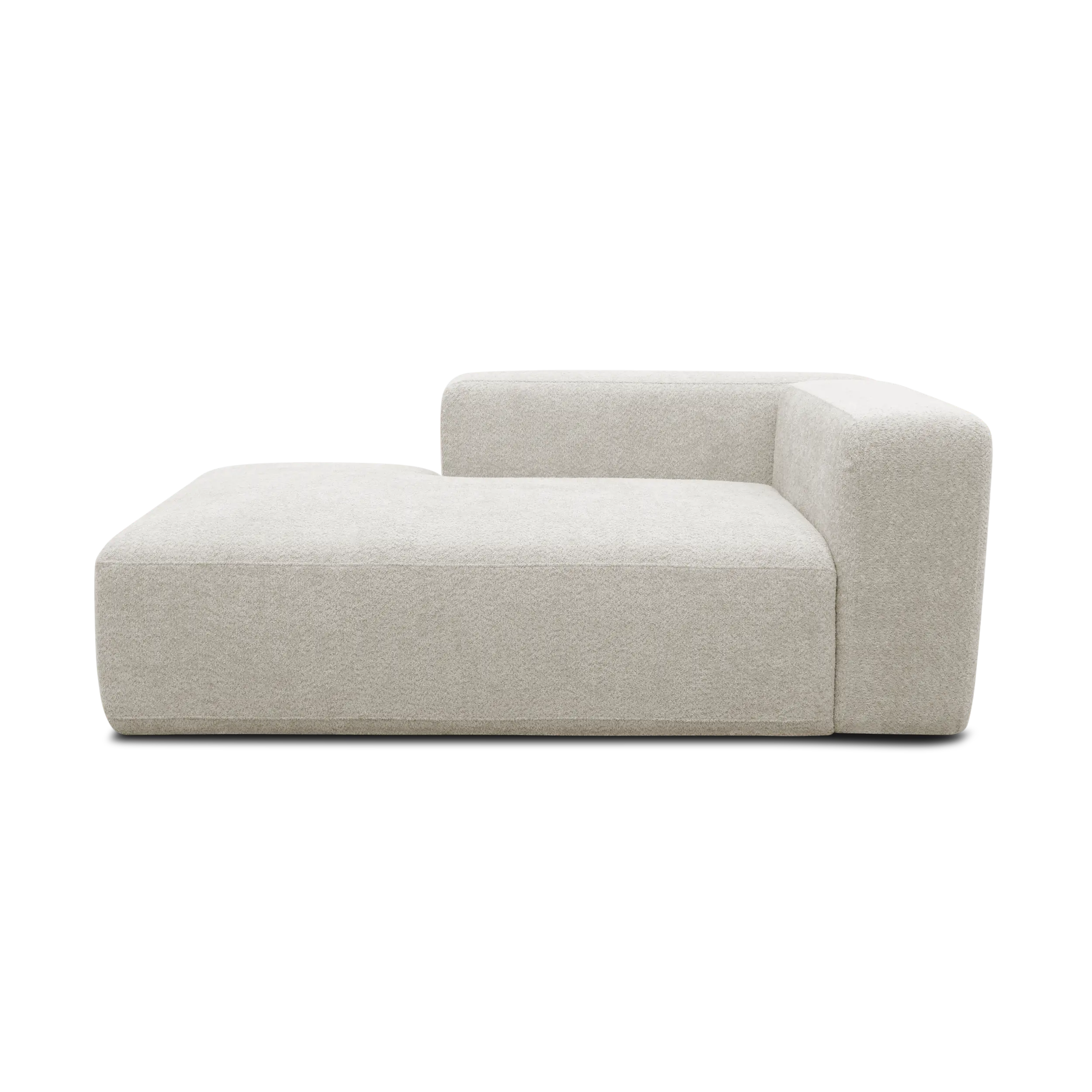 Longchair-Modul links, Creme