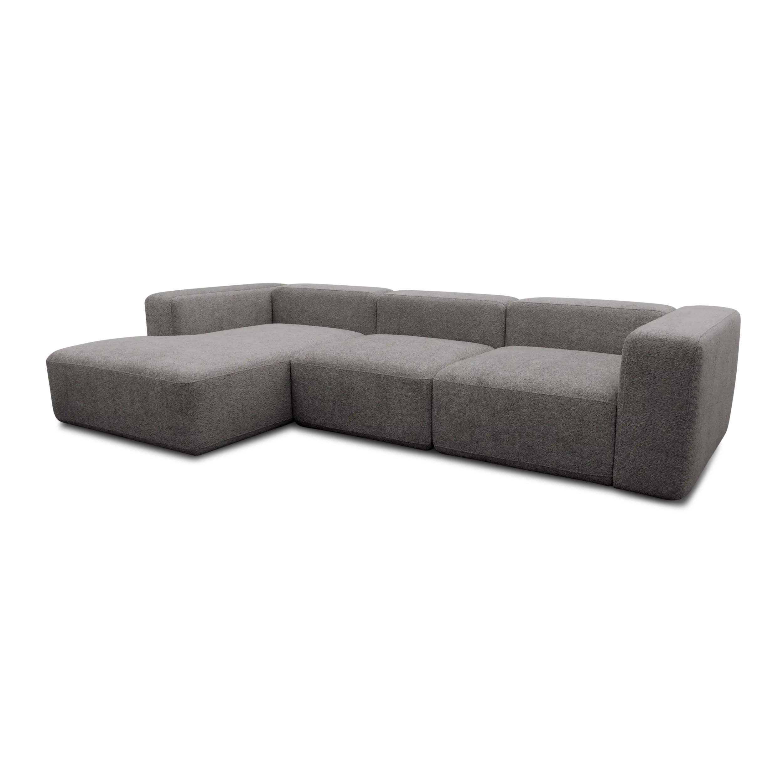Ecksofa, Longchair links, Graphite
