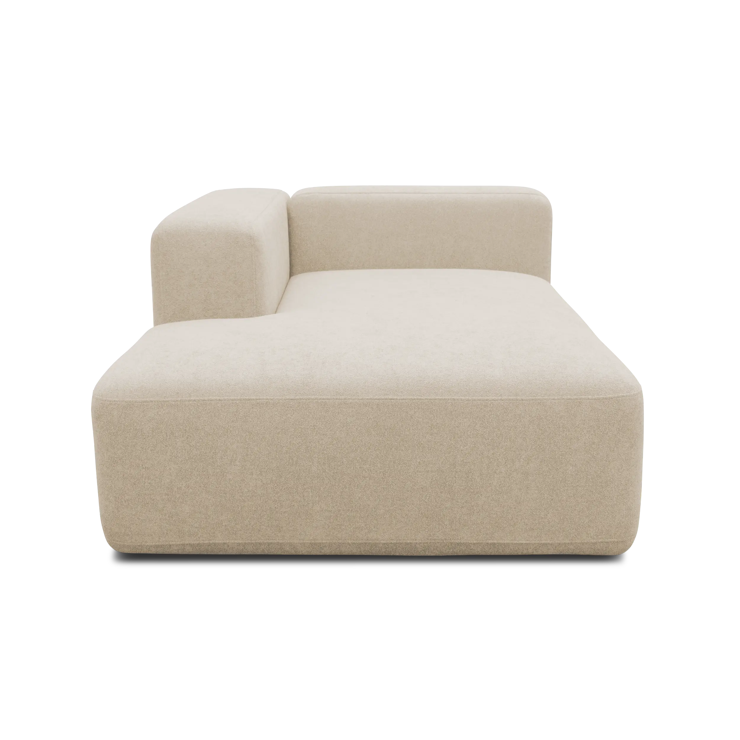 Longchair-Modul links, Beige