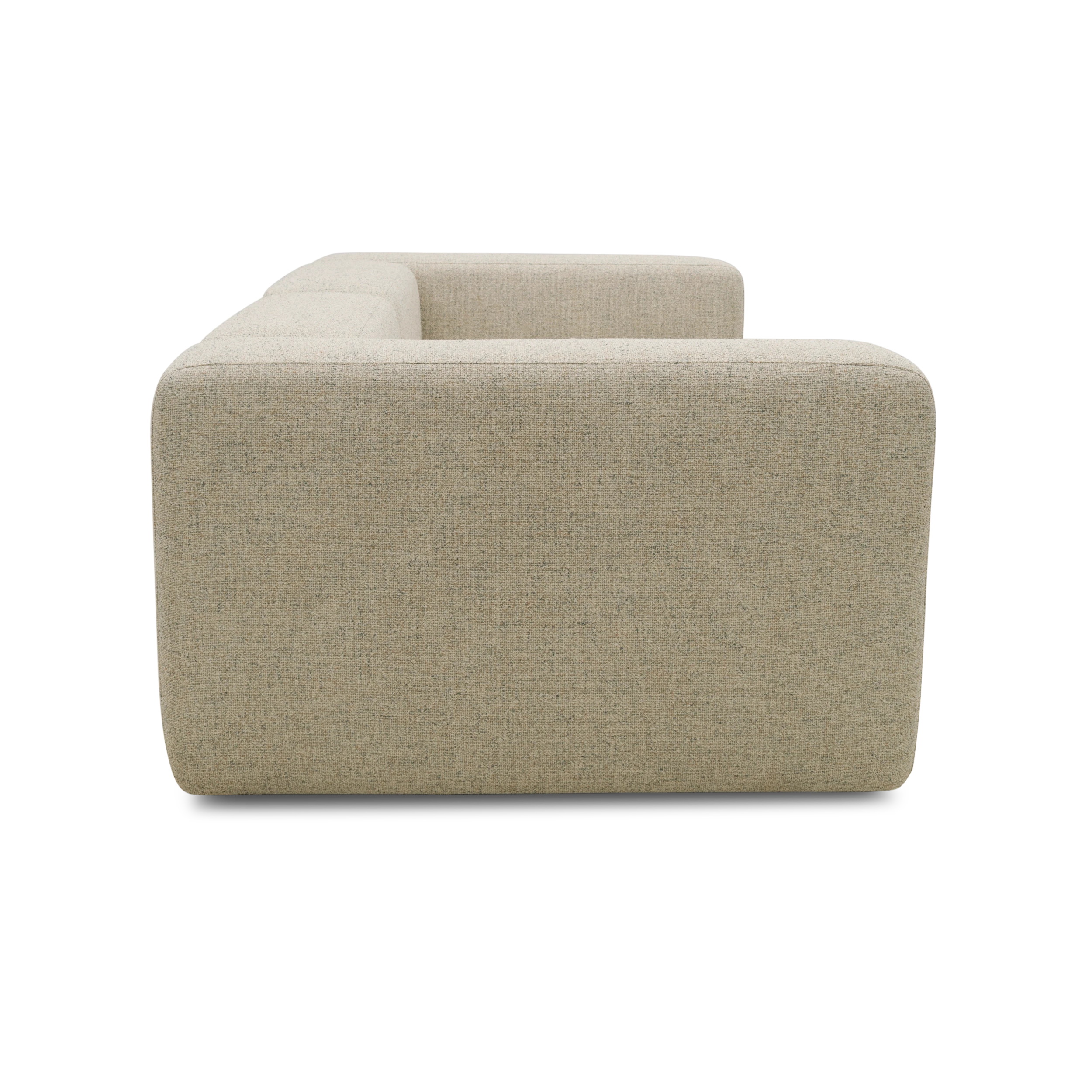 2-Sitzer Sofa, Beige-Petrol