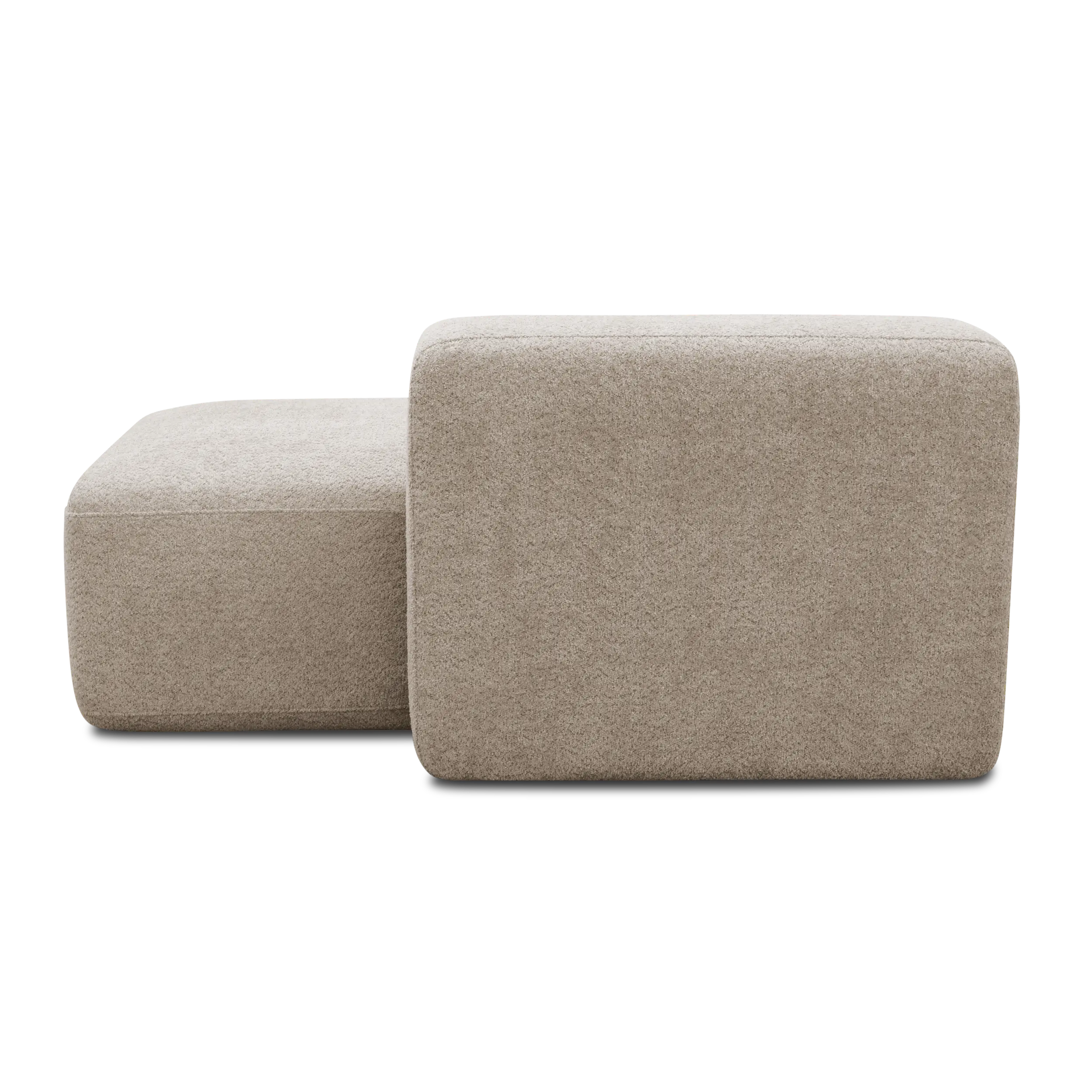 Ottomane-Modul rechts, Beige
