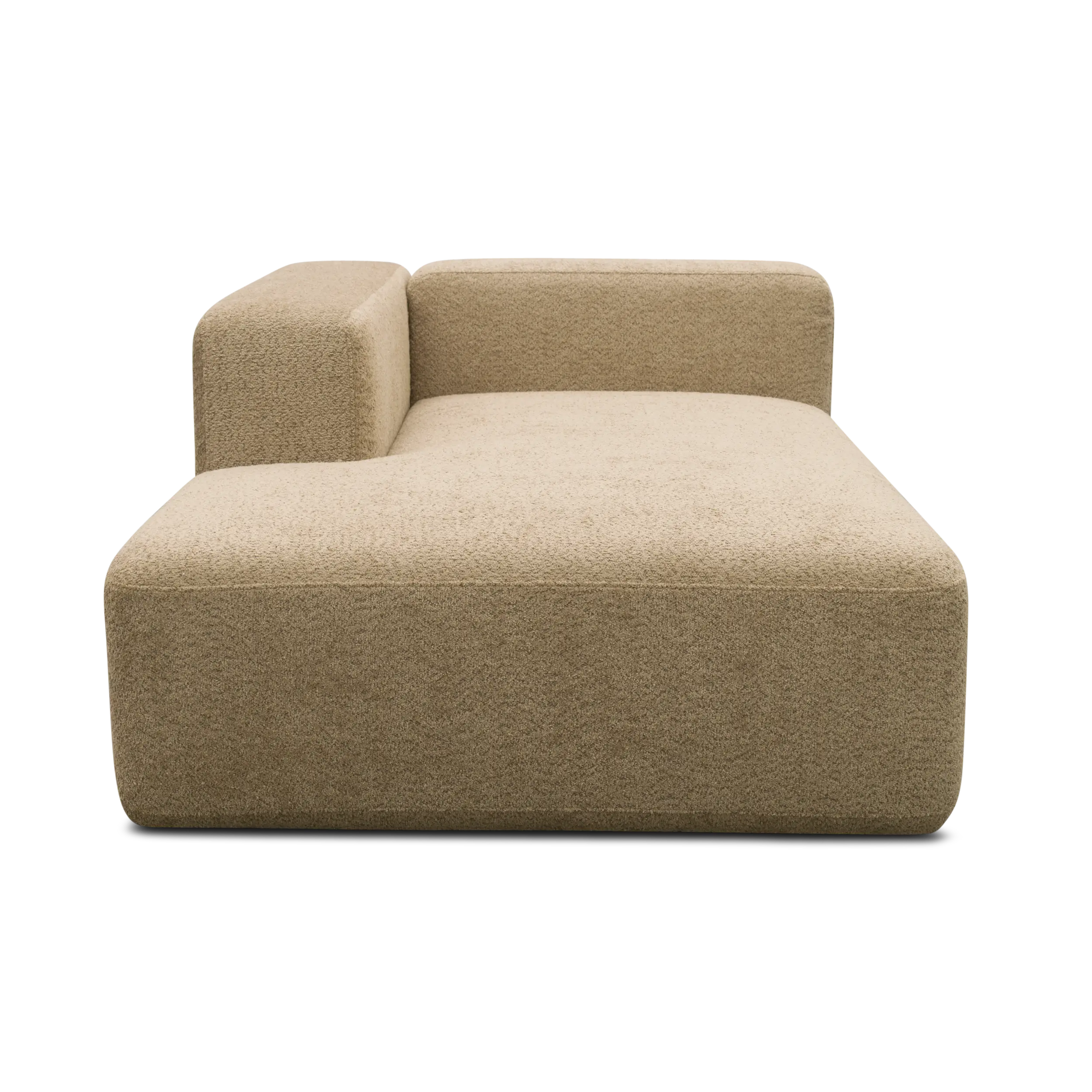 Longchair-Modul links, Taupe