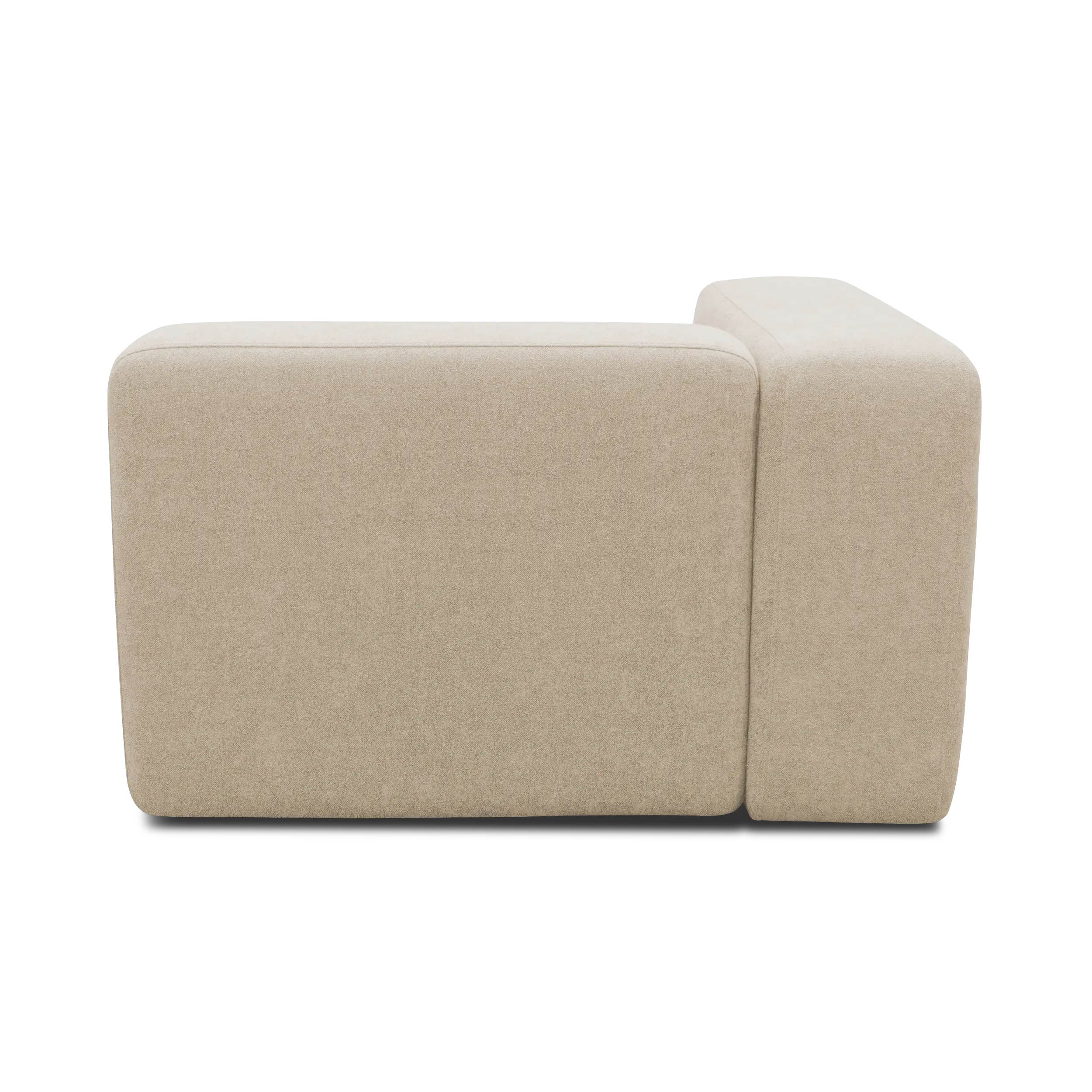 Longchair-Modul links, Beige