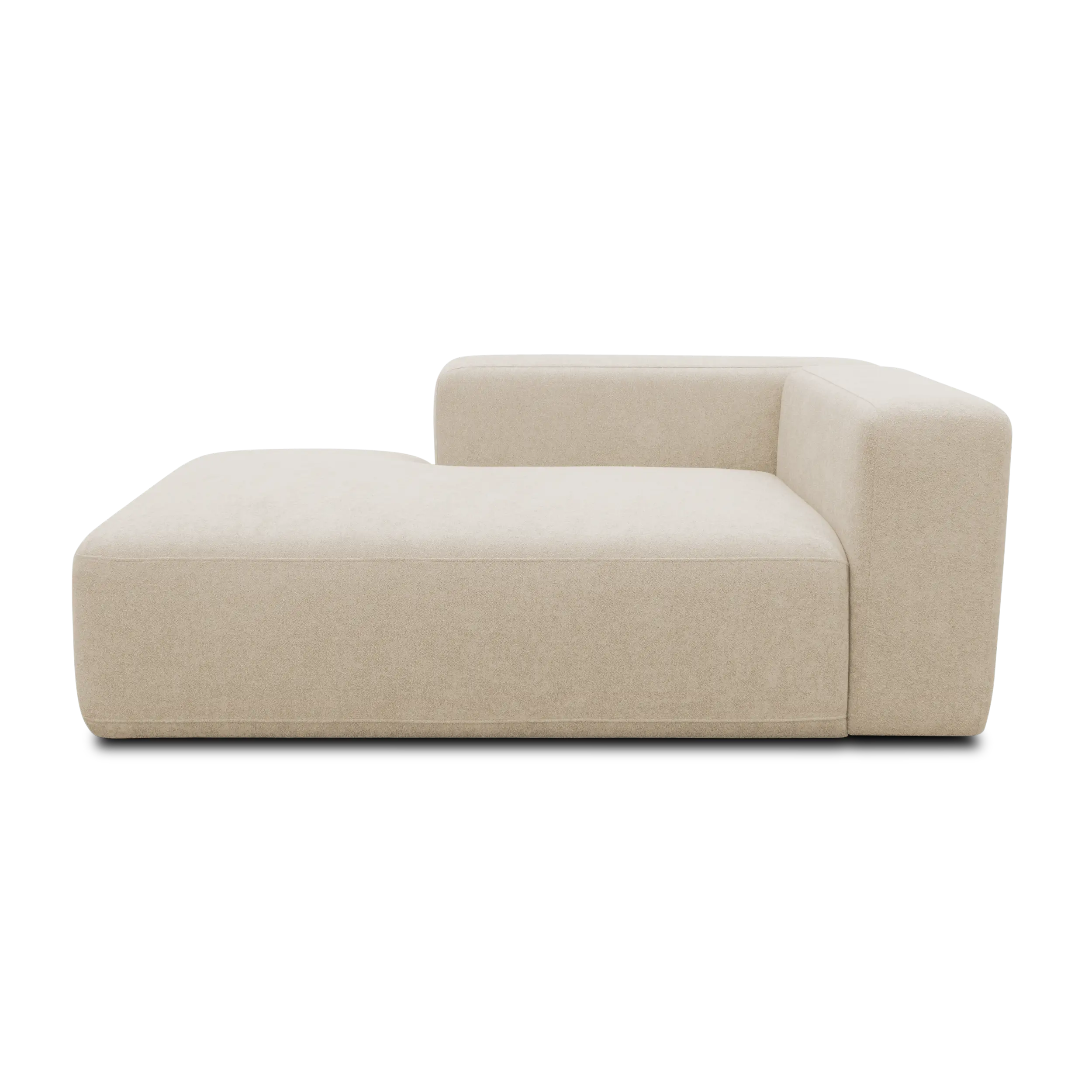 Longchair-Modul links, Beige