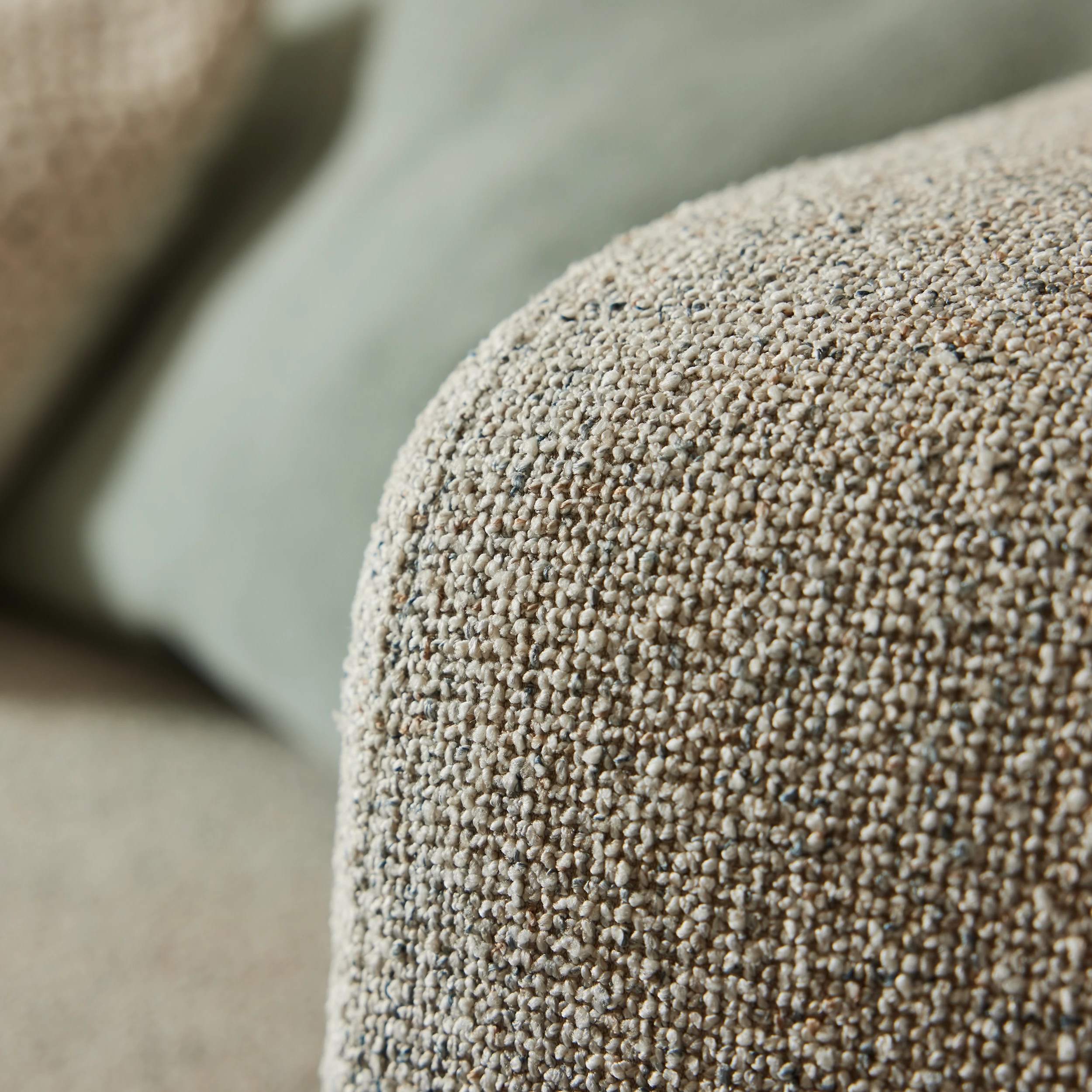 Ottomane-Modul rechts, Beige-Petrol
