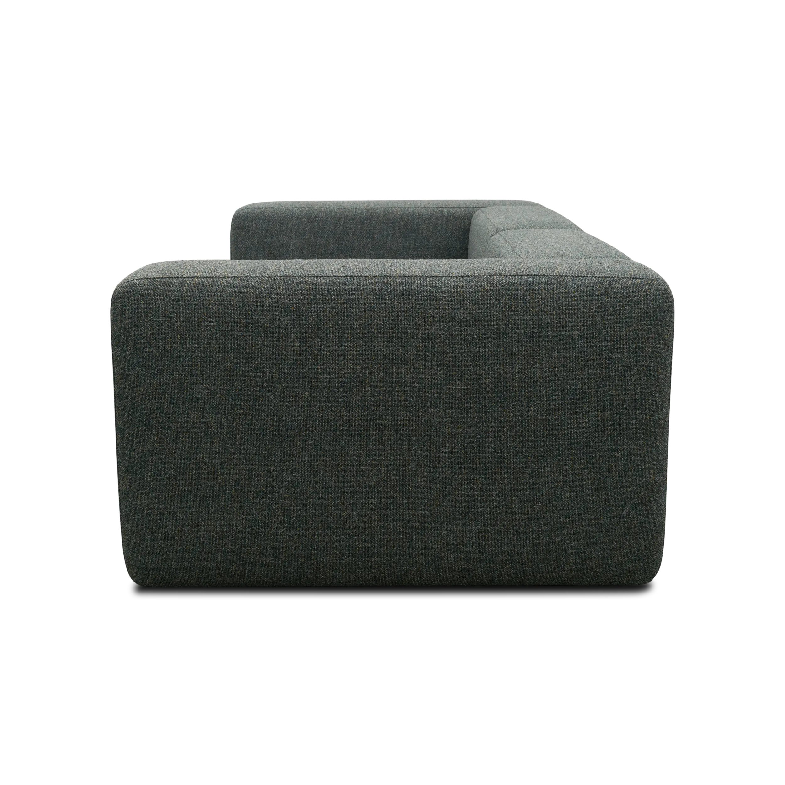 Modulsofa Vario, 2-Sitzer Sofa, Blaugrau