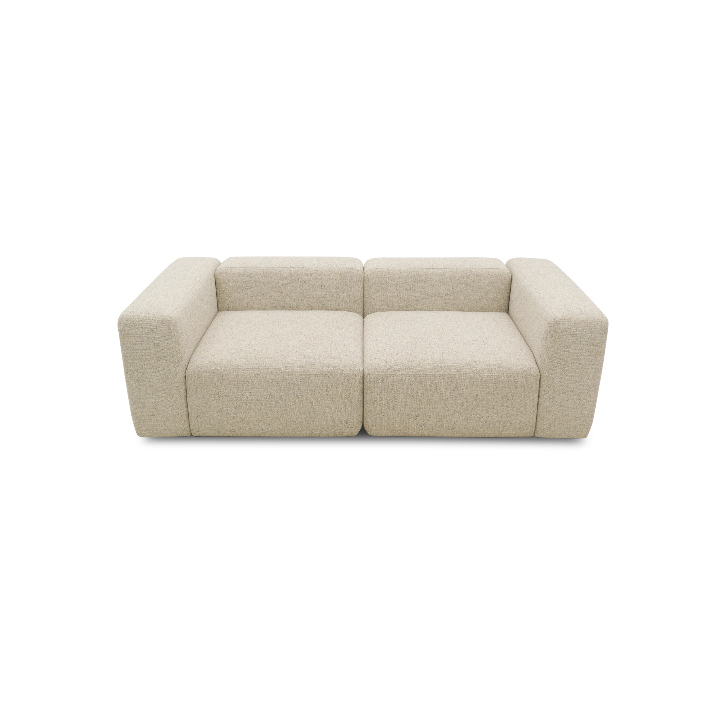 2-Sitzer Sofa, Beige-Petrol