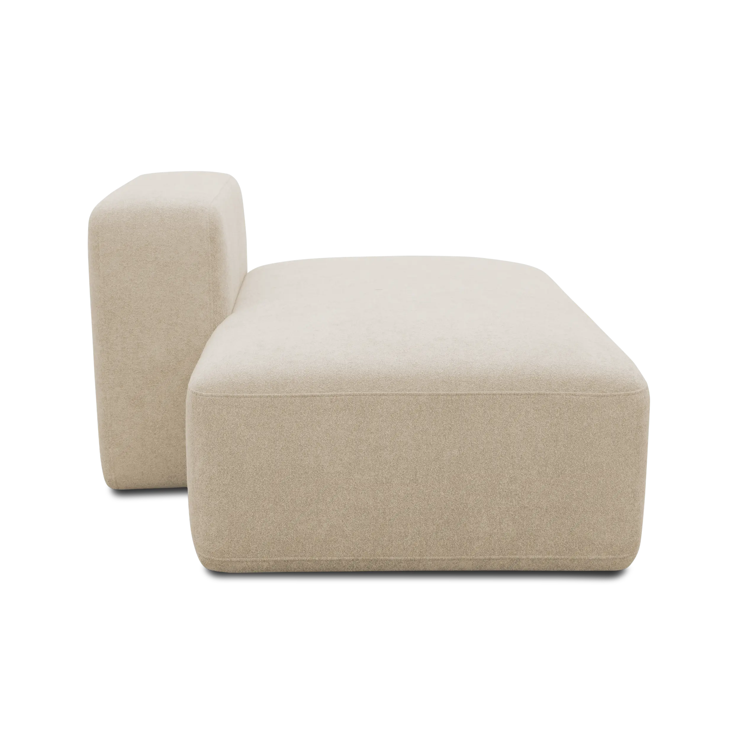 Ottomane-Modul links, Beige