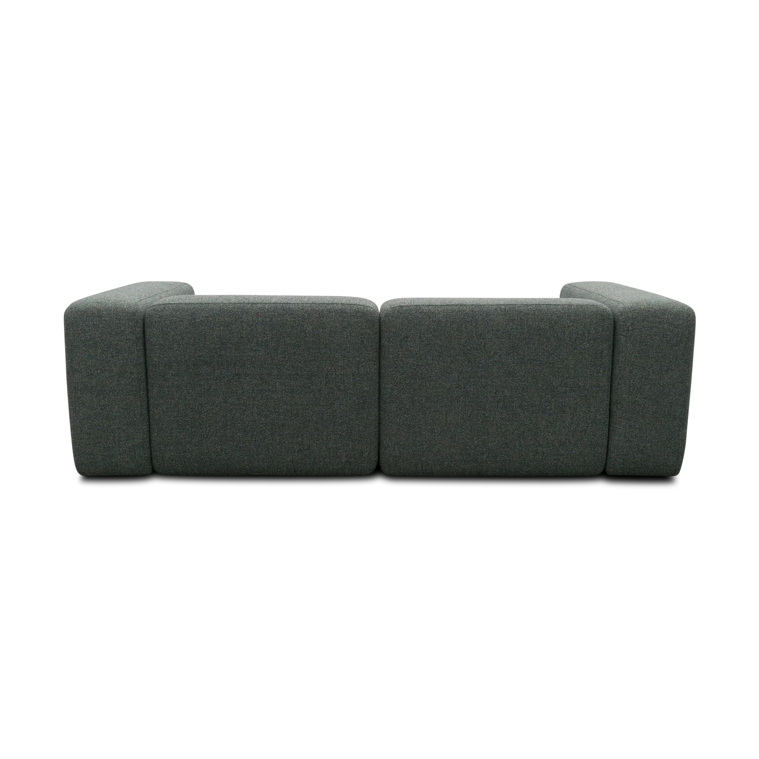Modulsofa Vario, Ecksofa klein, Longchair links, Blaugrau