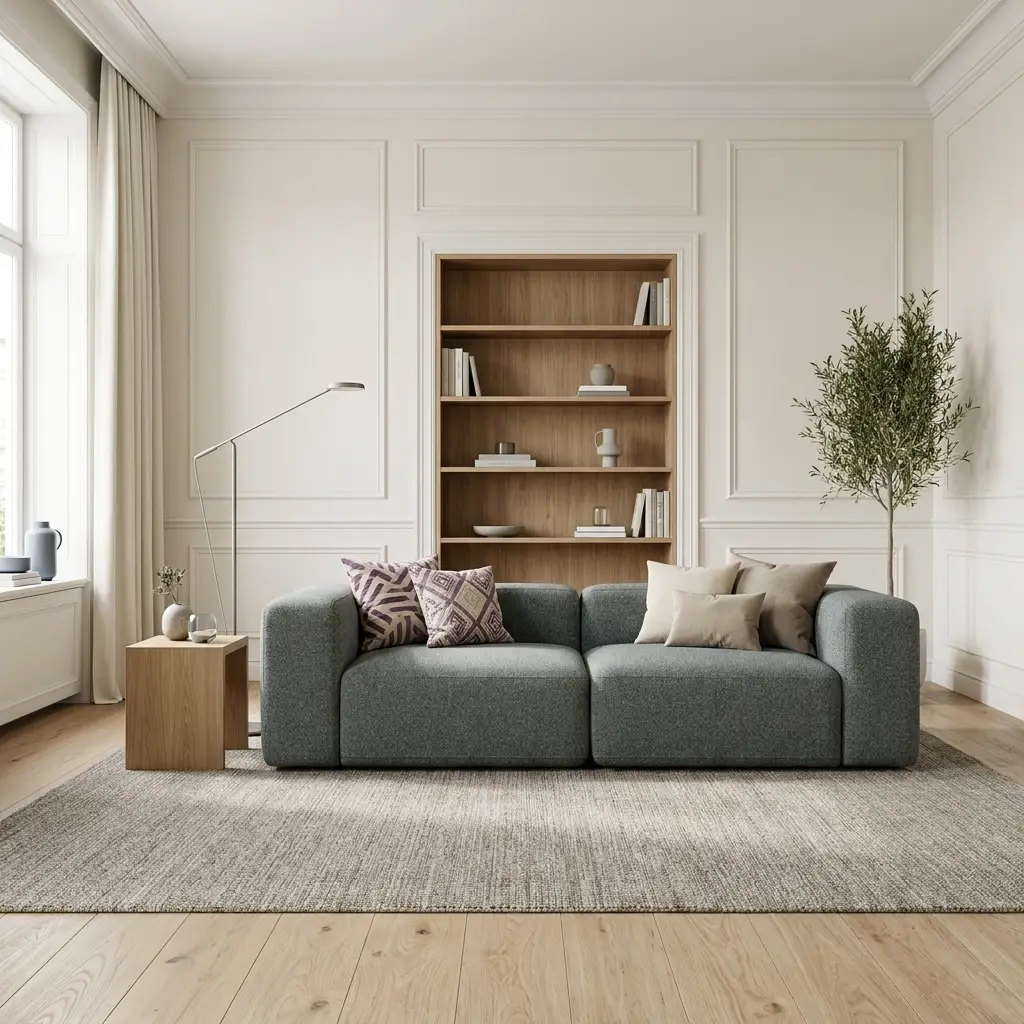 2-Sitzer Sofa, haustierfreundlich, Blaugrau