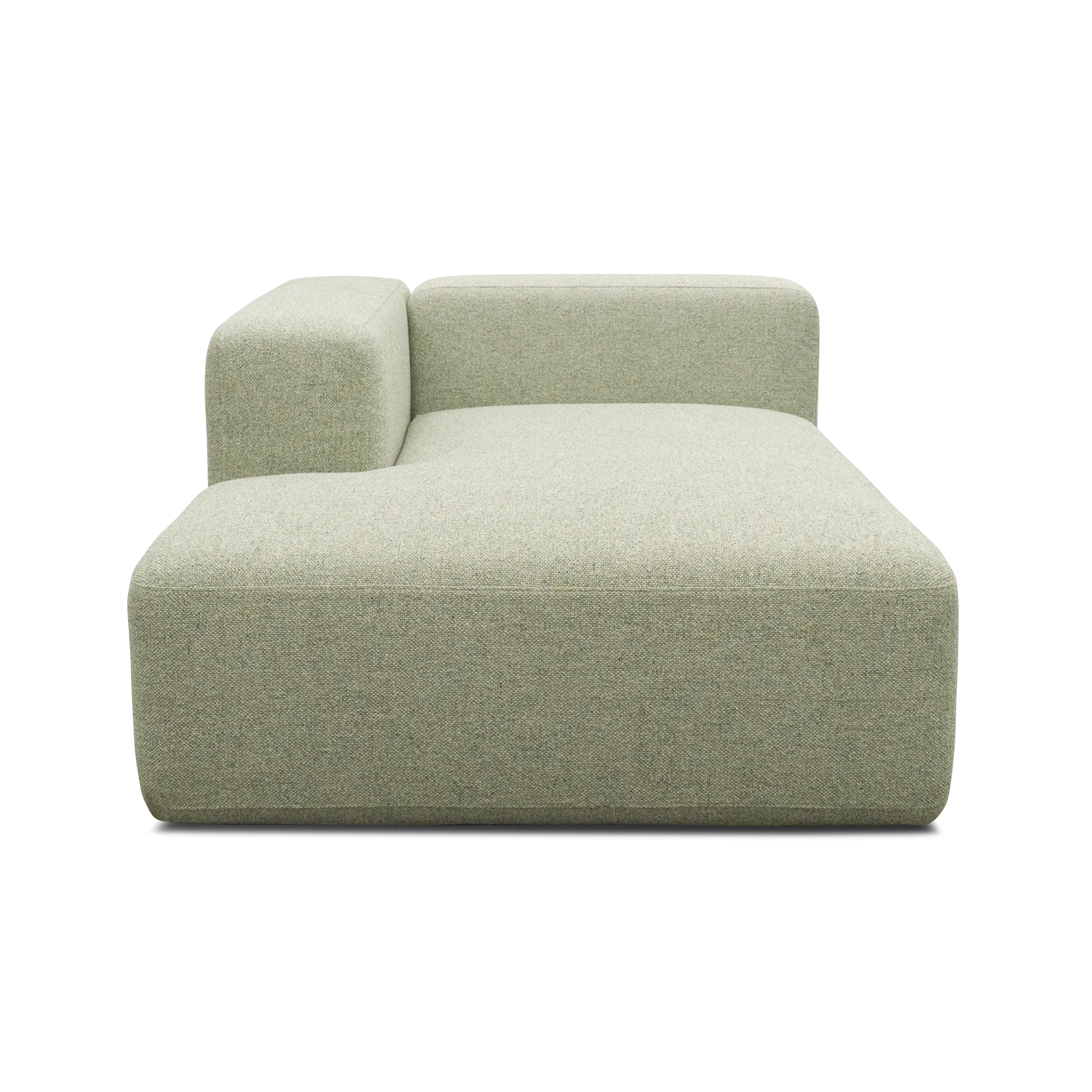Longchair-Modul links, Creme-Grün