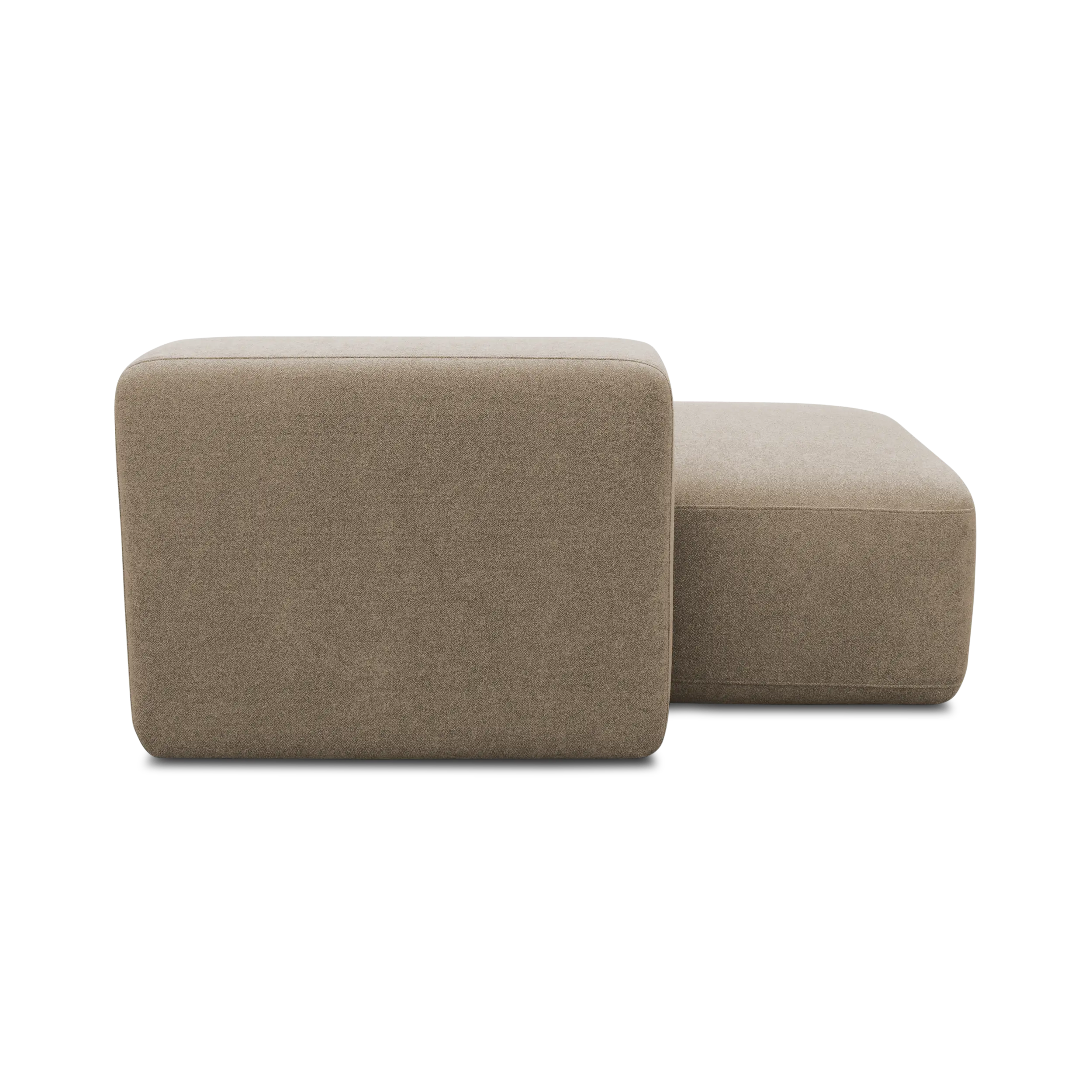 Ottomane-Modul links, Taupe