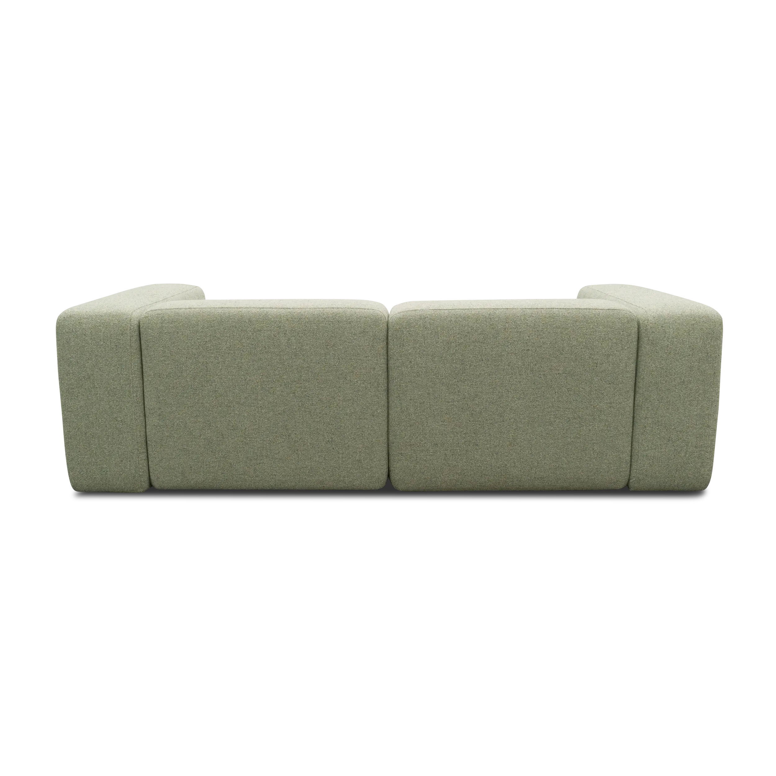 Modulsofa Vario, 2-Sitzer Sofa, Creme-Grün