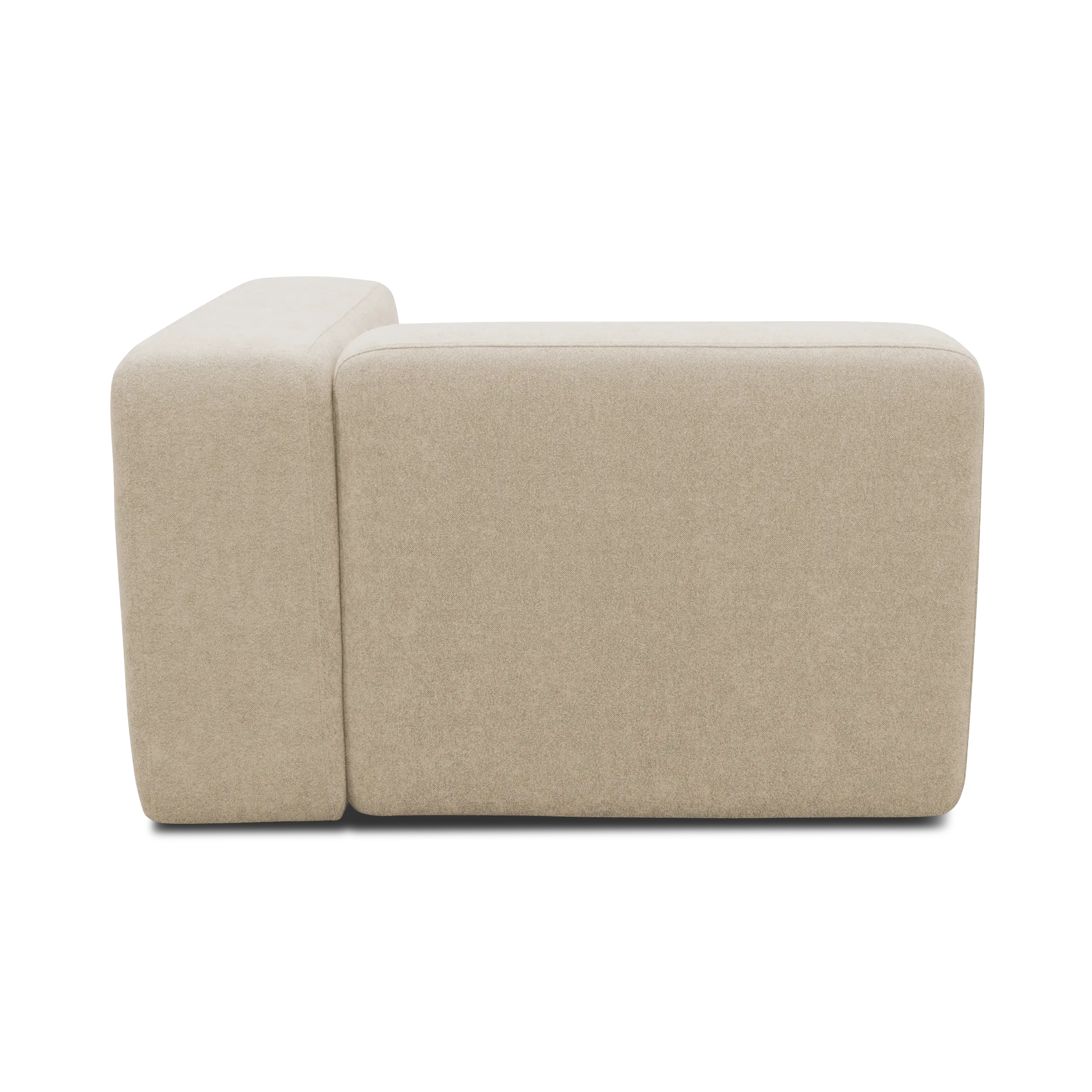 Longchair-Modul rechts, Beige