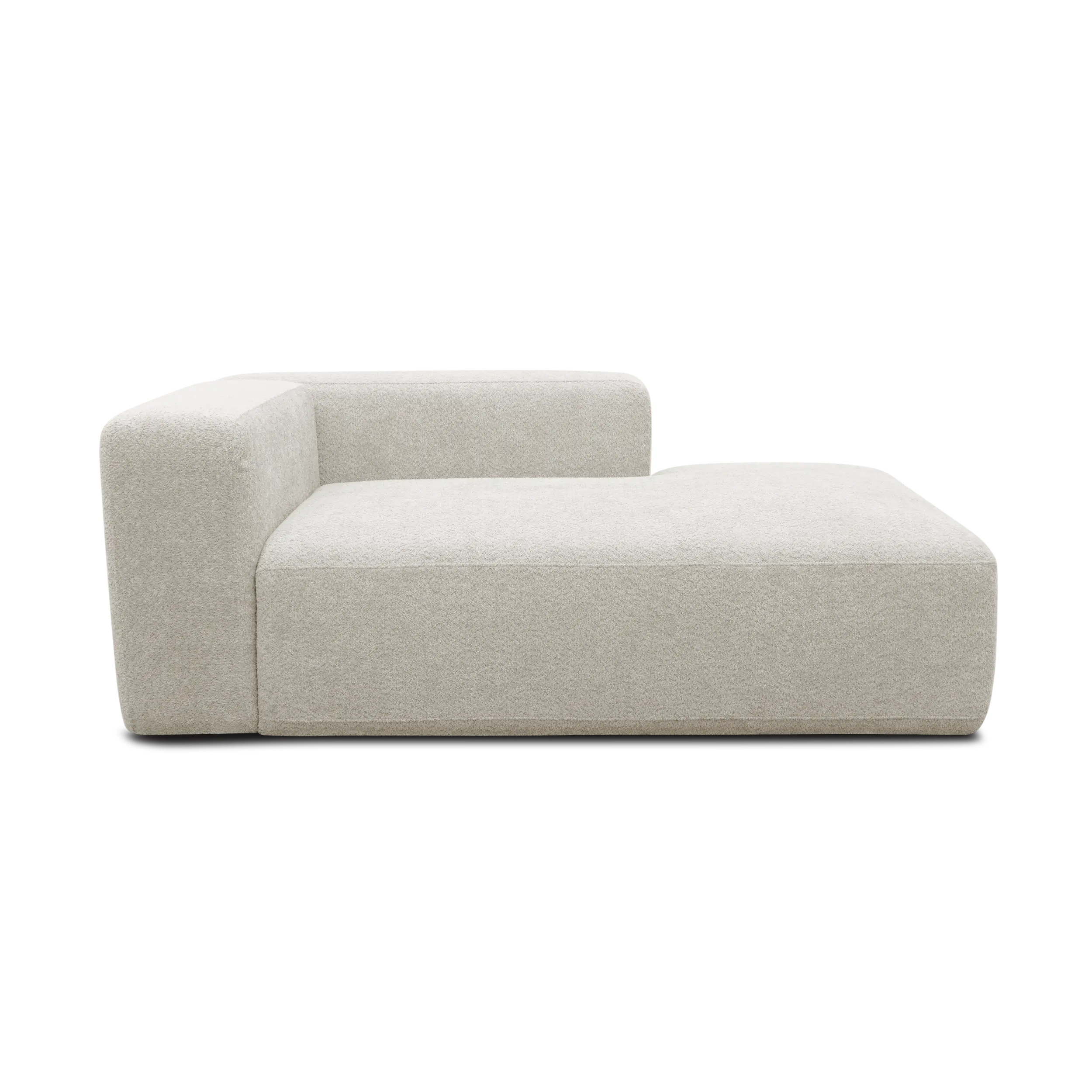 Longchair-Modul rechts, Creme