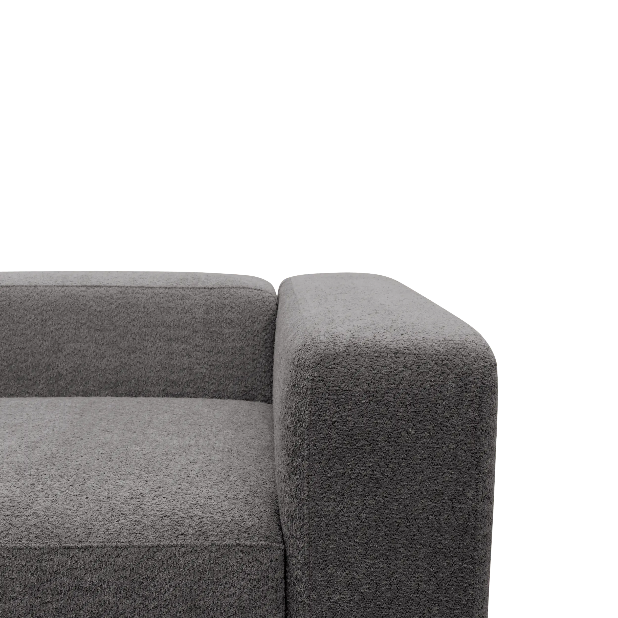 Ecksofa, Longchair links, Graphite