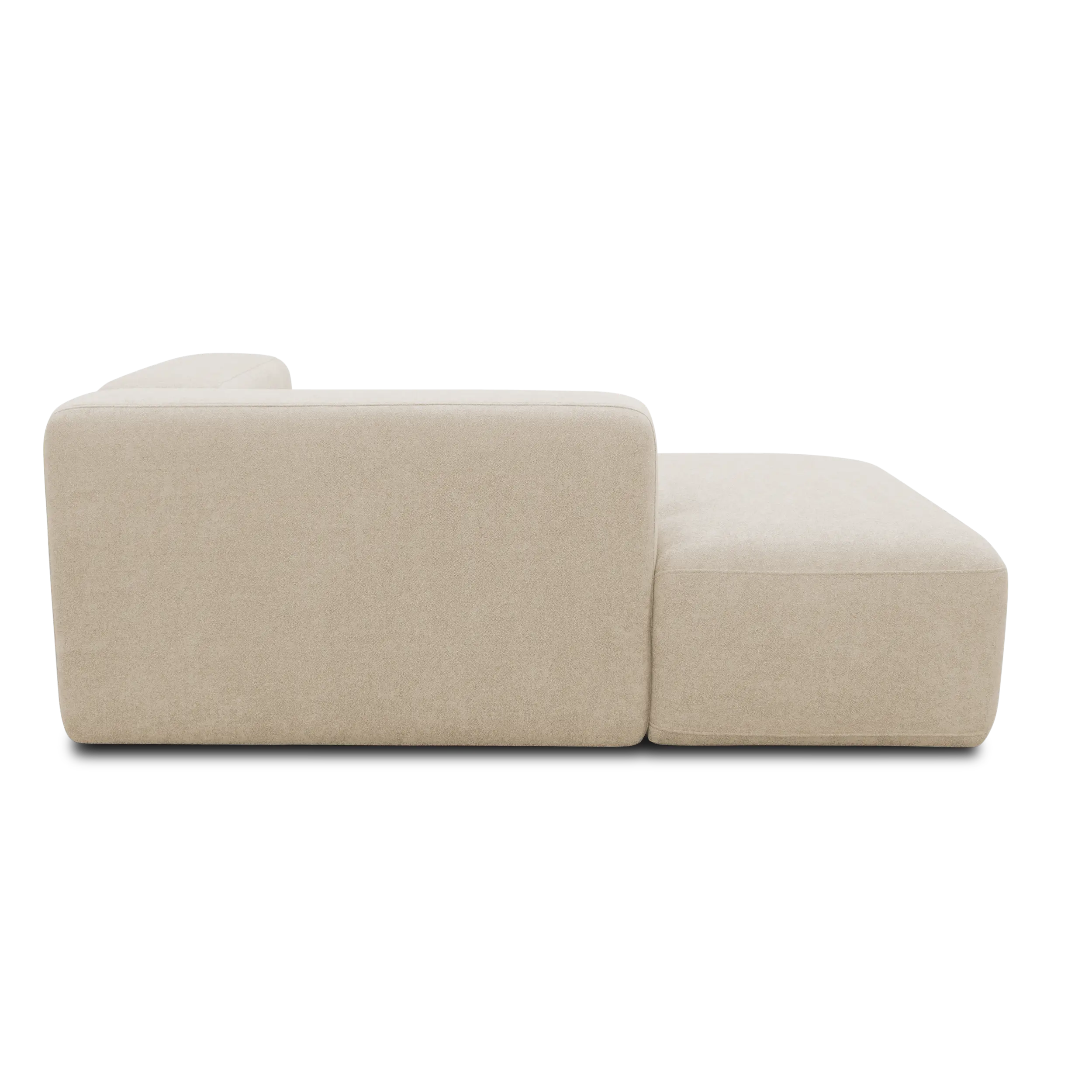 Longchair-Modul links, Beige