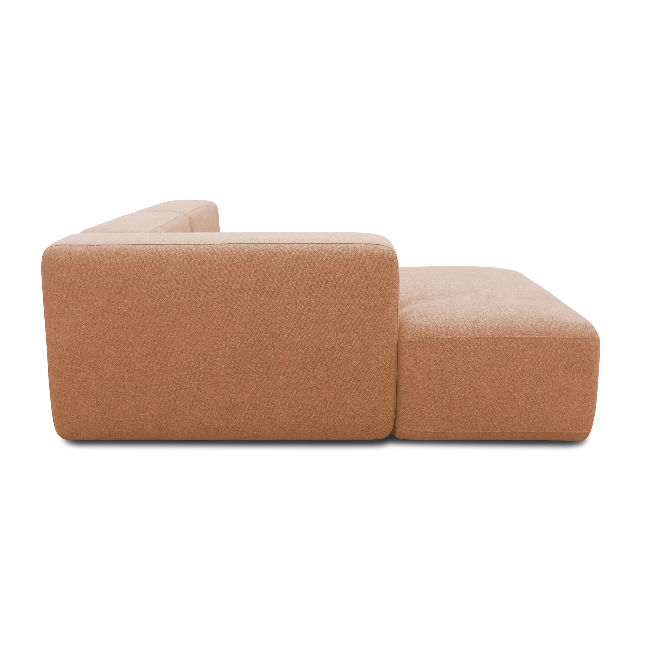 Ecksofa klein, offen, Lachs