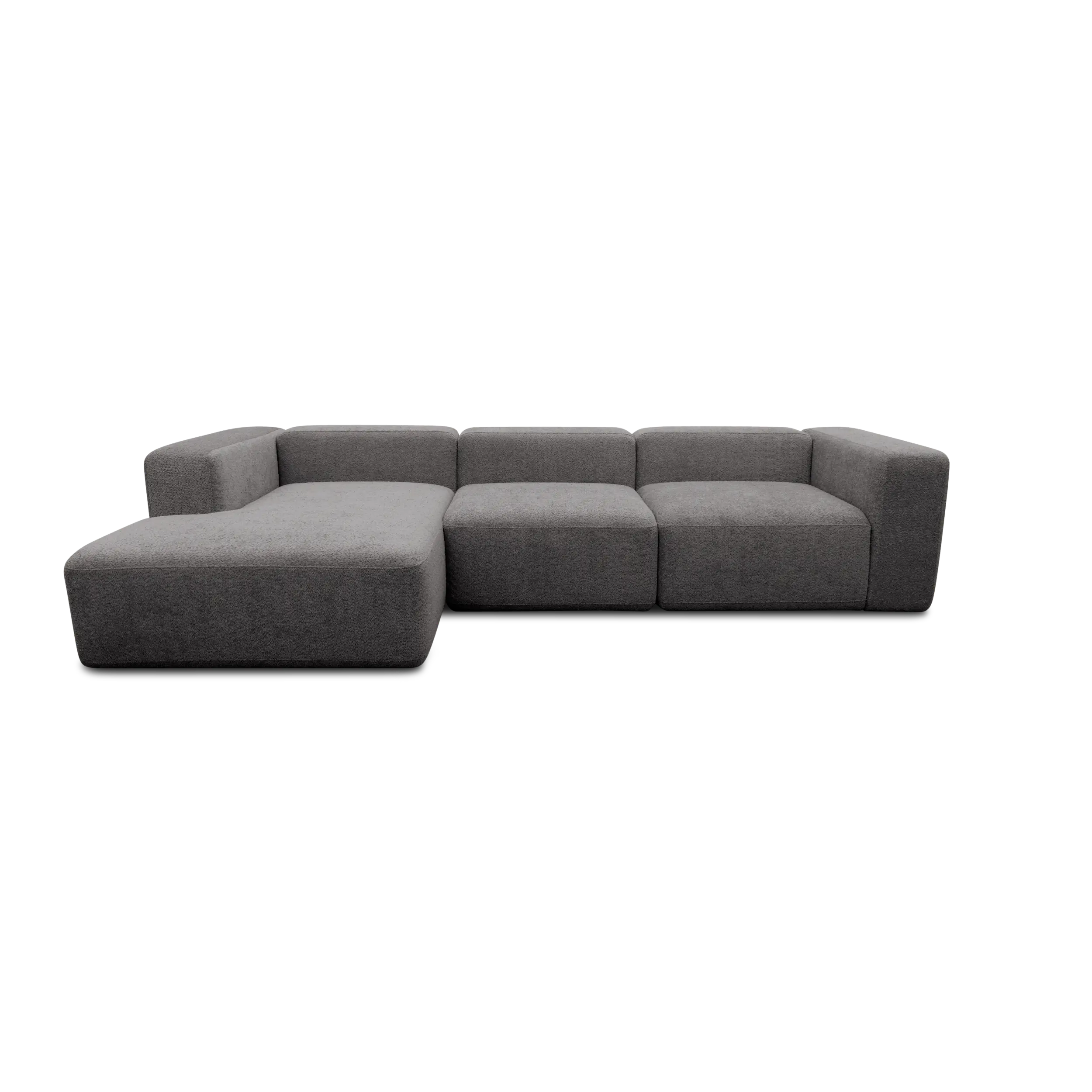 Ecksofa, Longchair links, Graphite