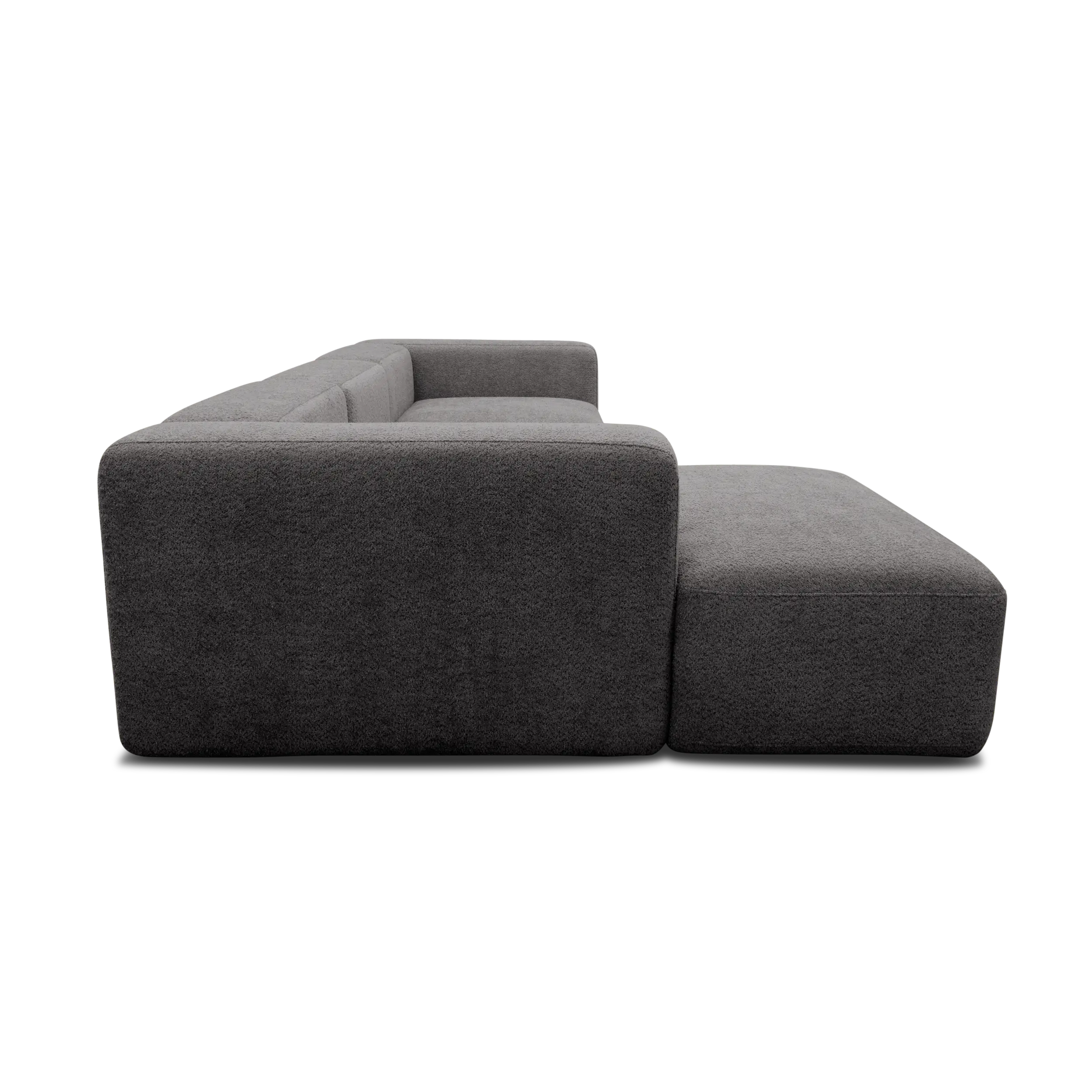 Ecksofa, Longchair links, Graphite