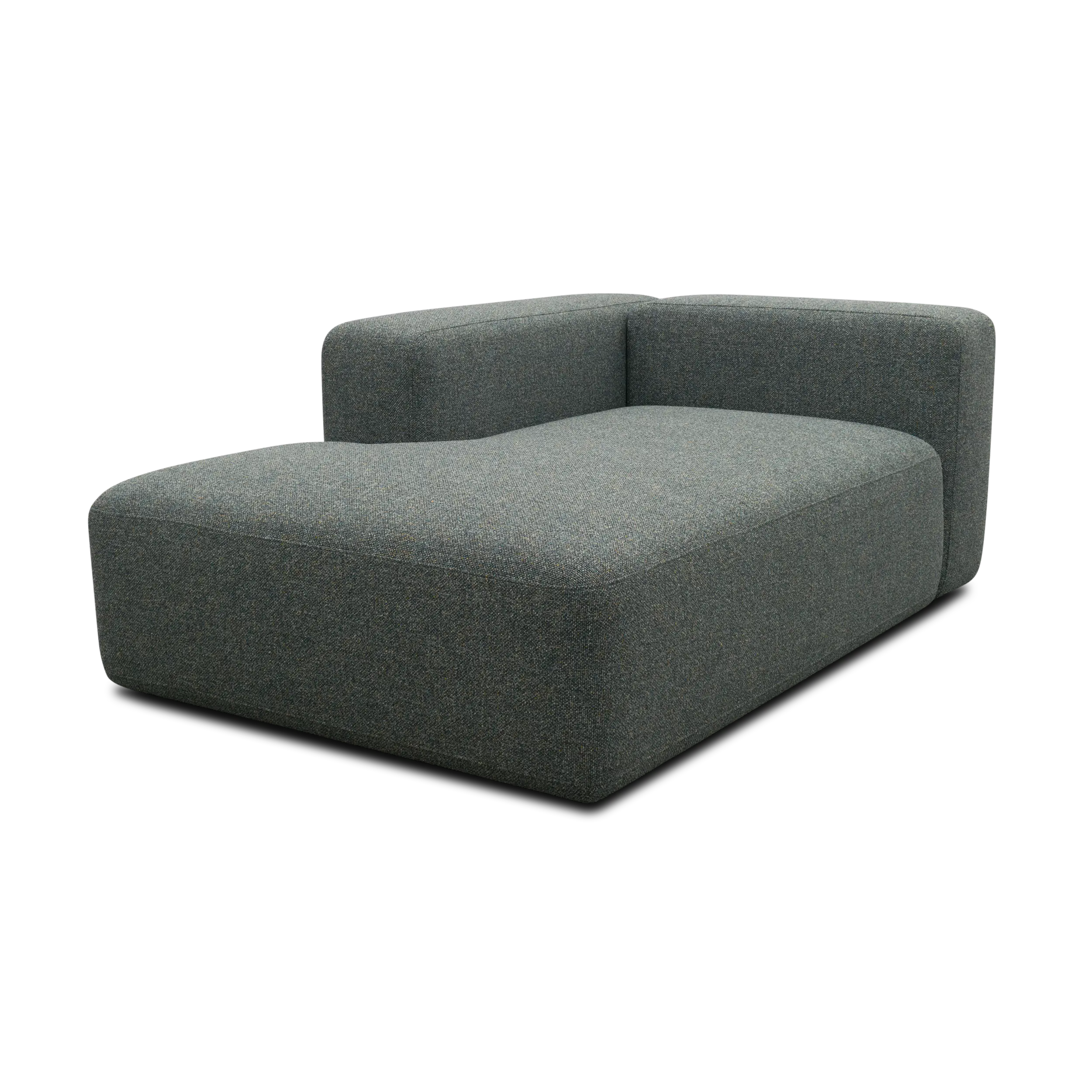 Longchair-Modul links, Blaugrau