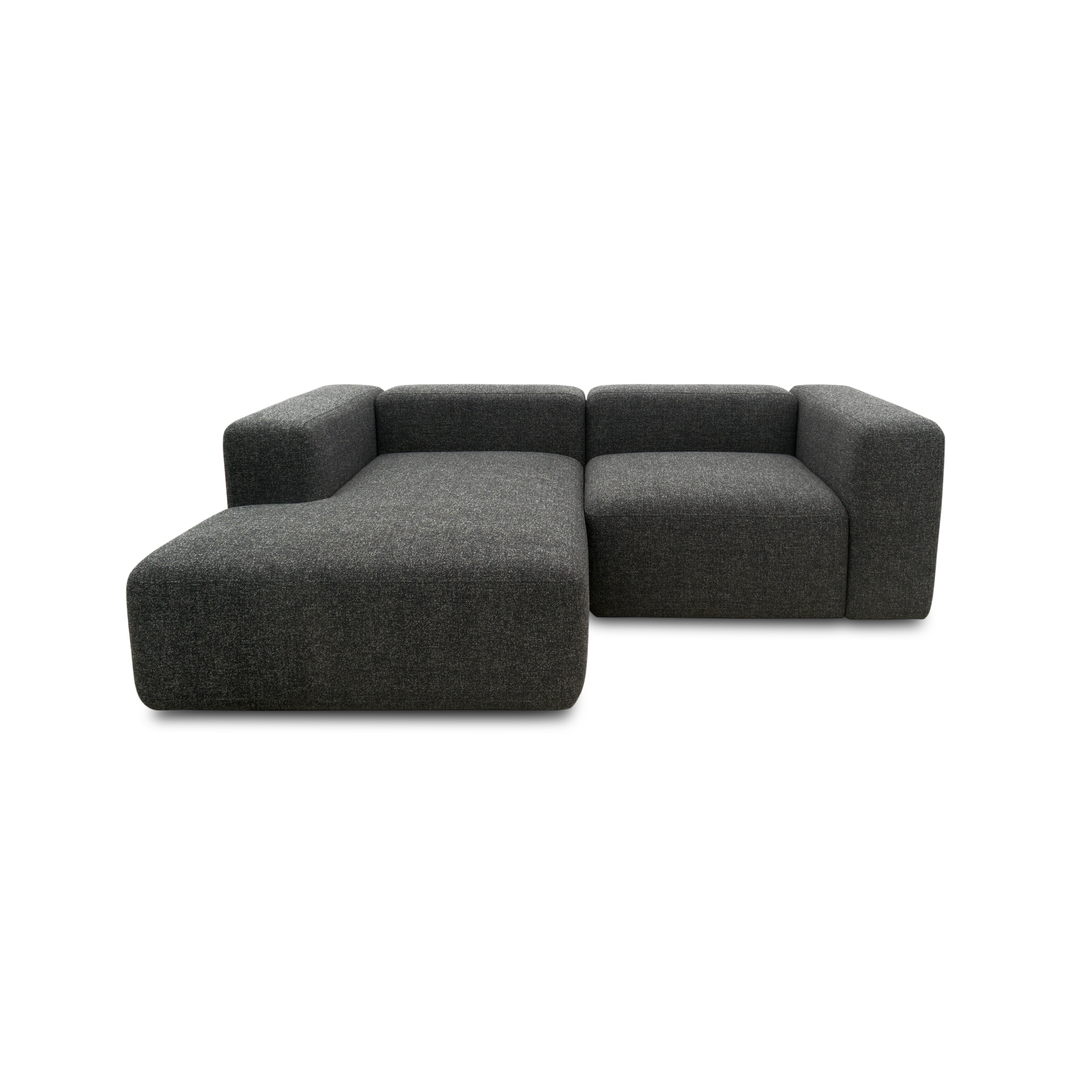 Modulsofa Vario, Ecksofa klein, Longchair links, Anthrazit