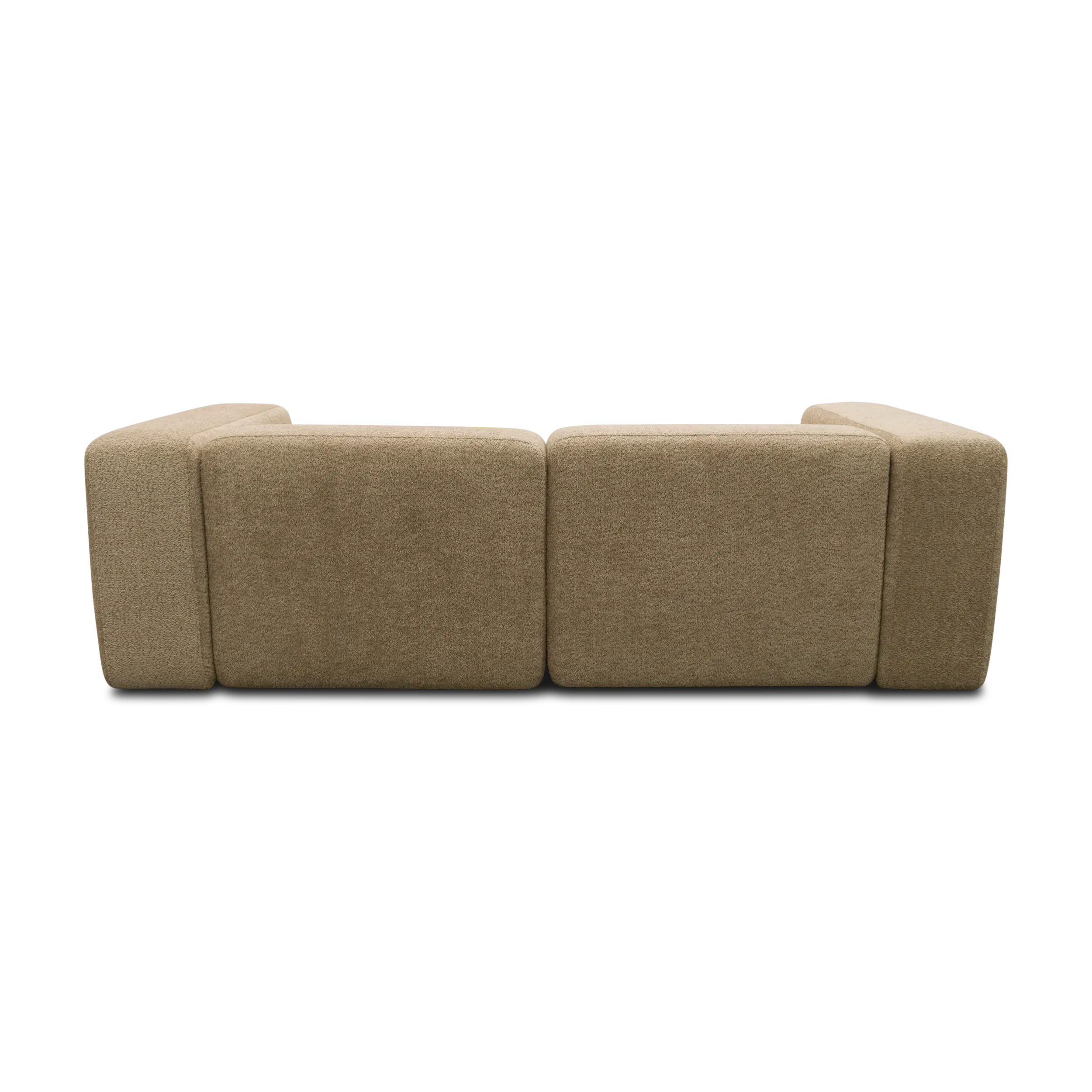 Ecksofa klein, Longchair links, Taupe